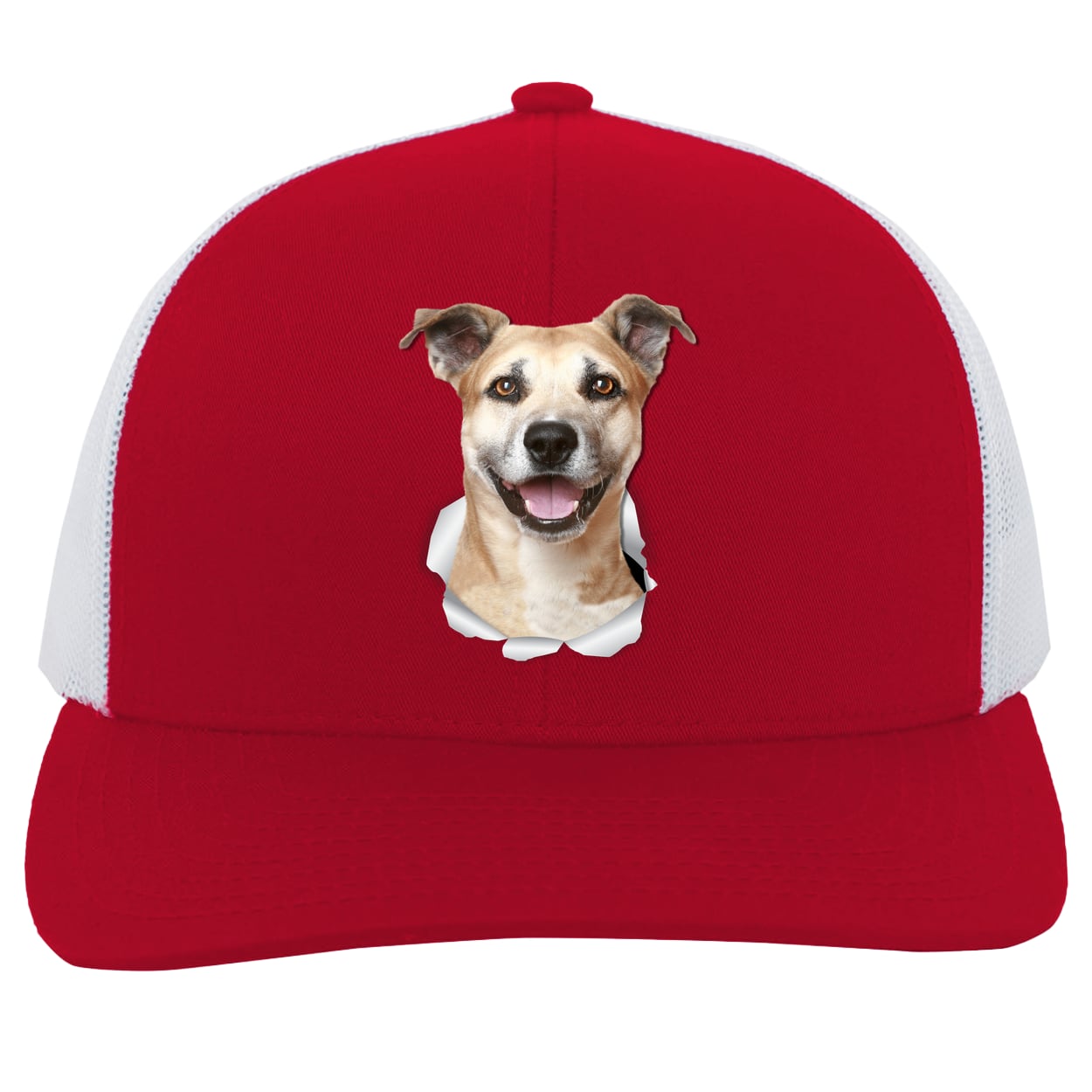 104C Trucker Snap Back - Red/White