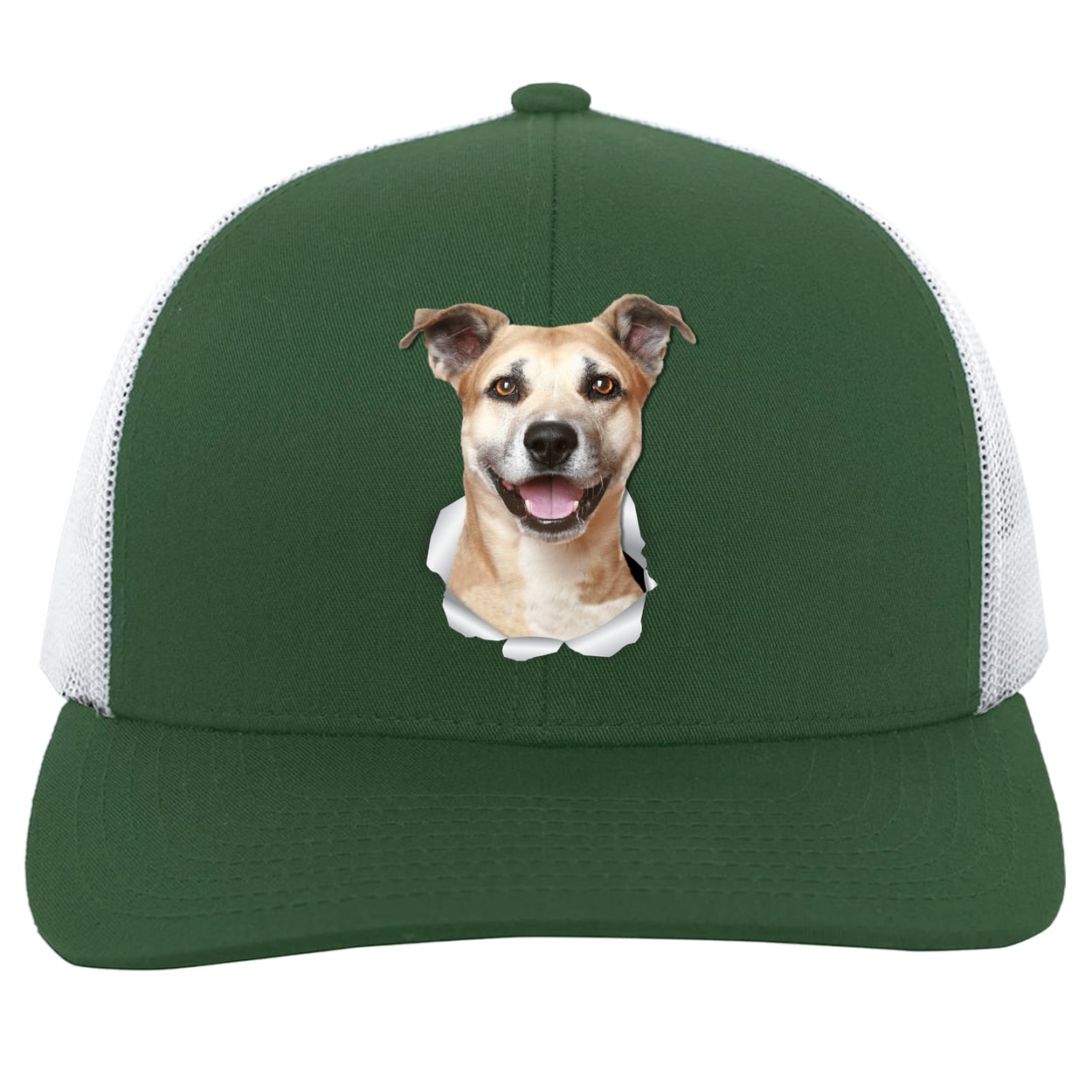 104C Trucker Snap Back - Dark Green/White