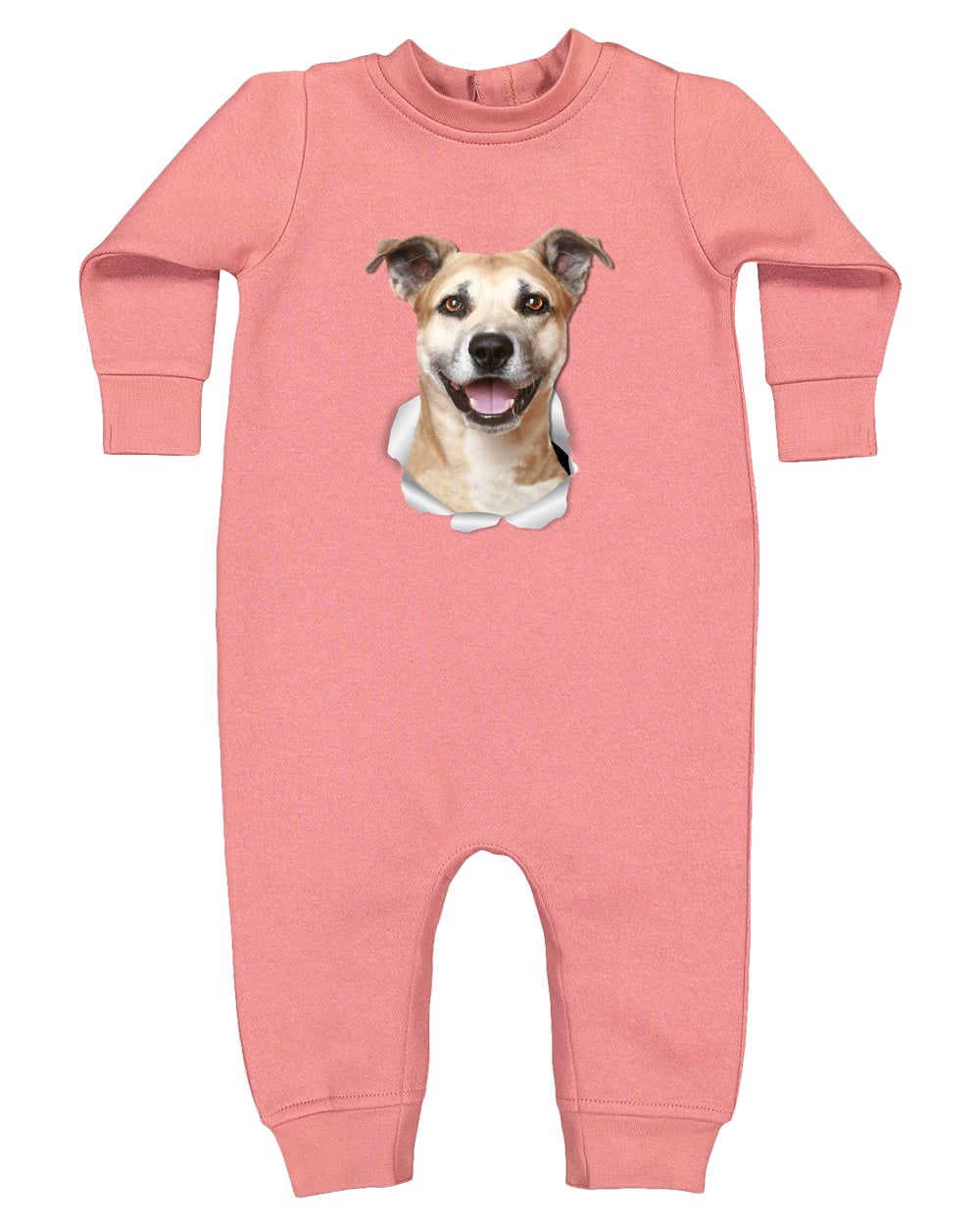 4447 Rabbit Skins Infant Fleece One-Piece Bodysuit - Mauvelous