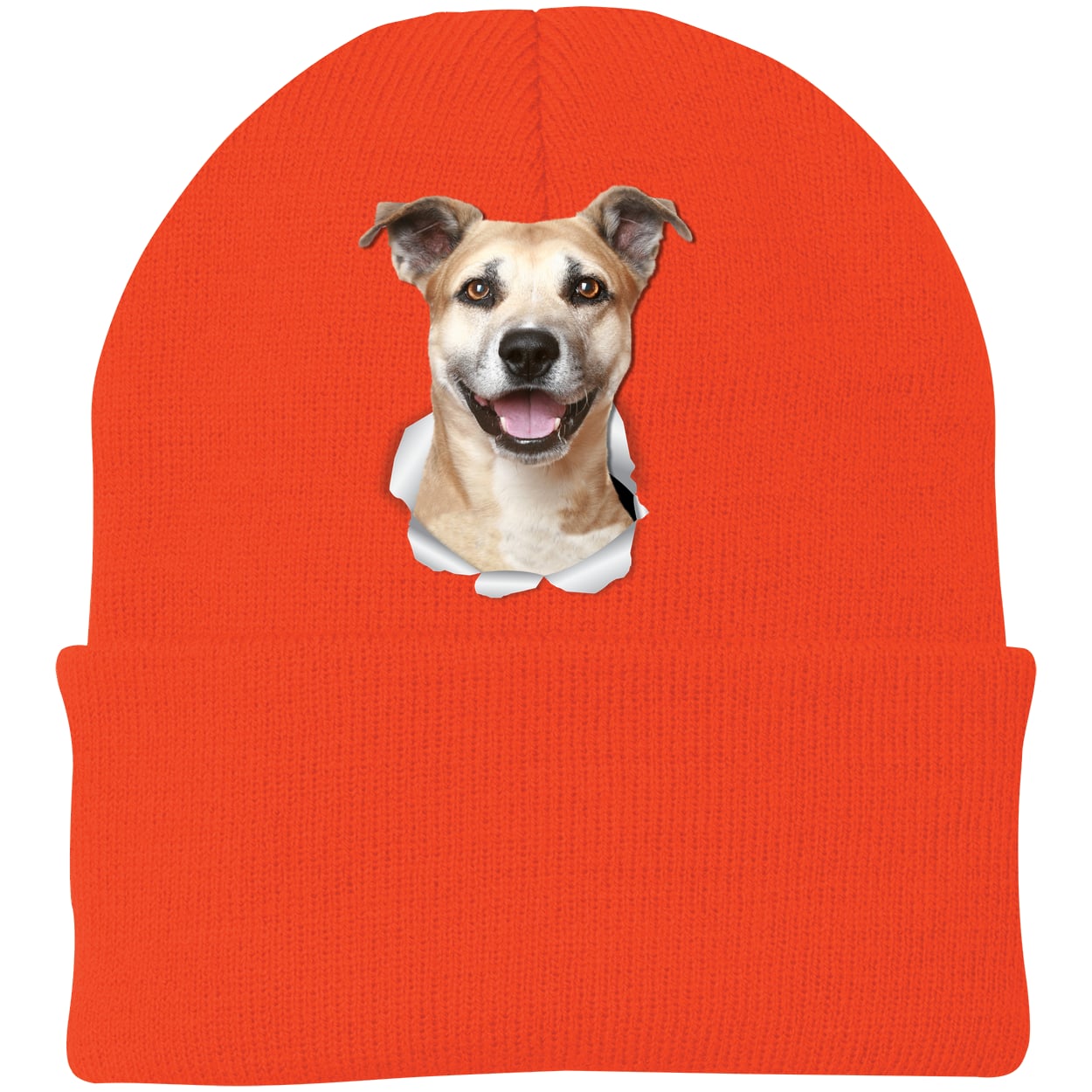 CP90 Port & Company Knit Beanie - Athletic Orange