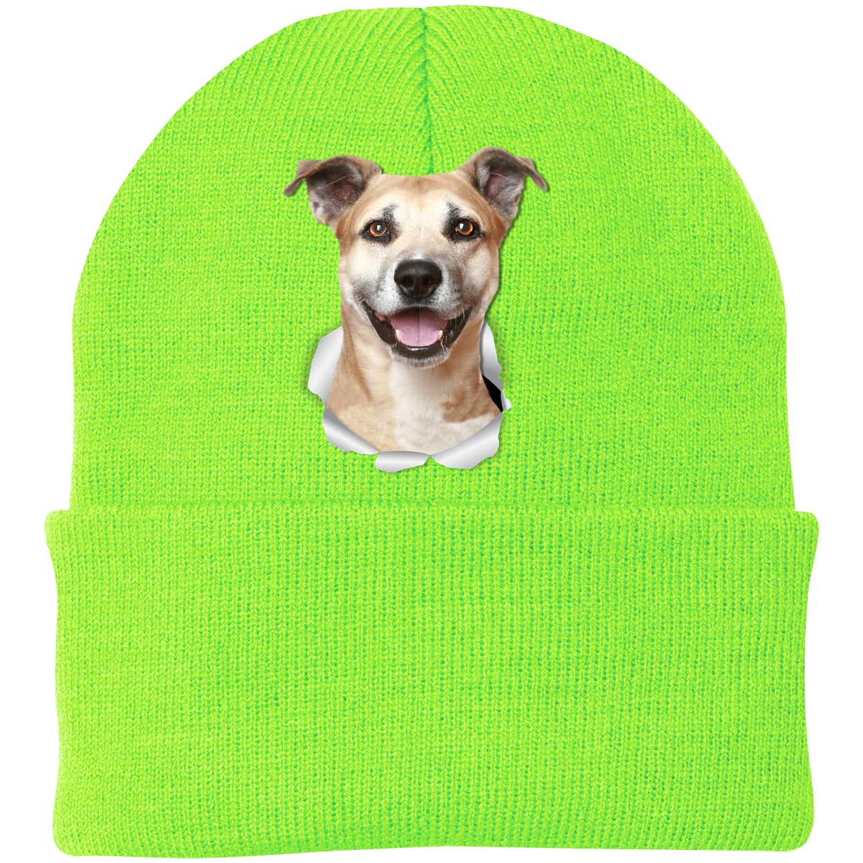 CP90 Port & Company Knit Beanie - Neon Green