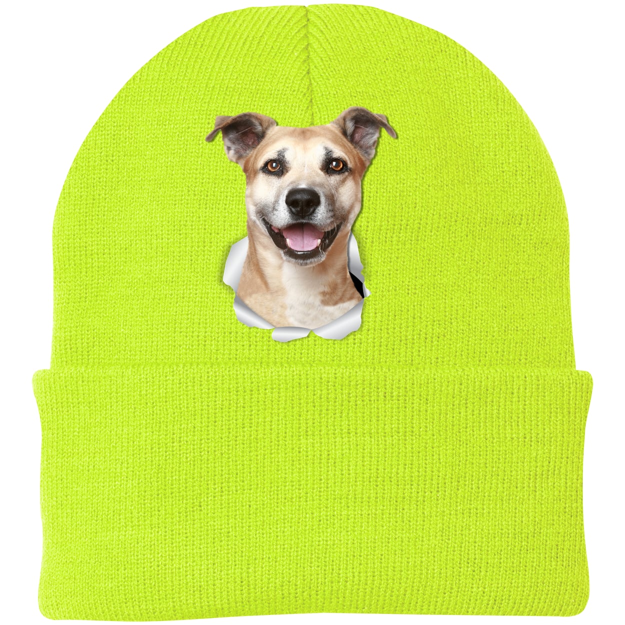 CP90 Port & Company Knit Beanie - Neon Yellow