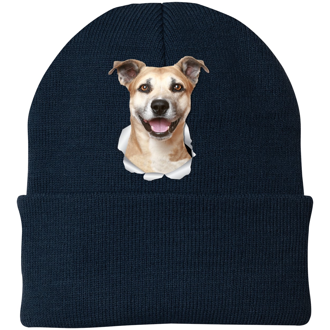 CP90 Port & Company Knit Beanie - Navy