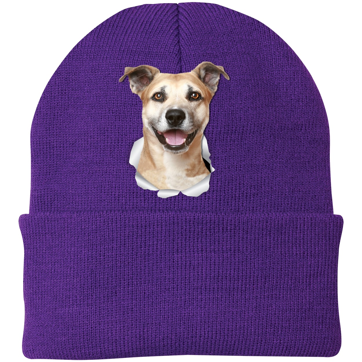 CP90 Port & Company Knit Beanie - Athletic Purple