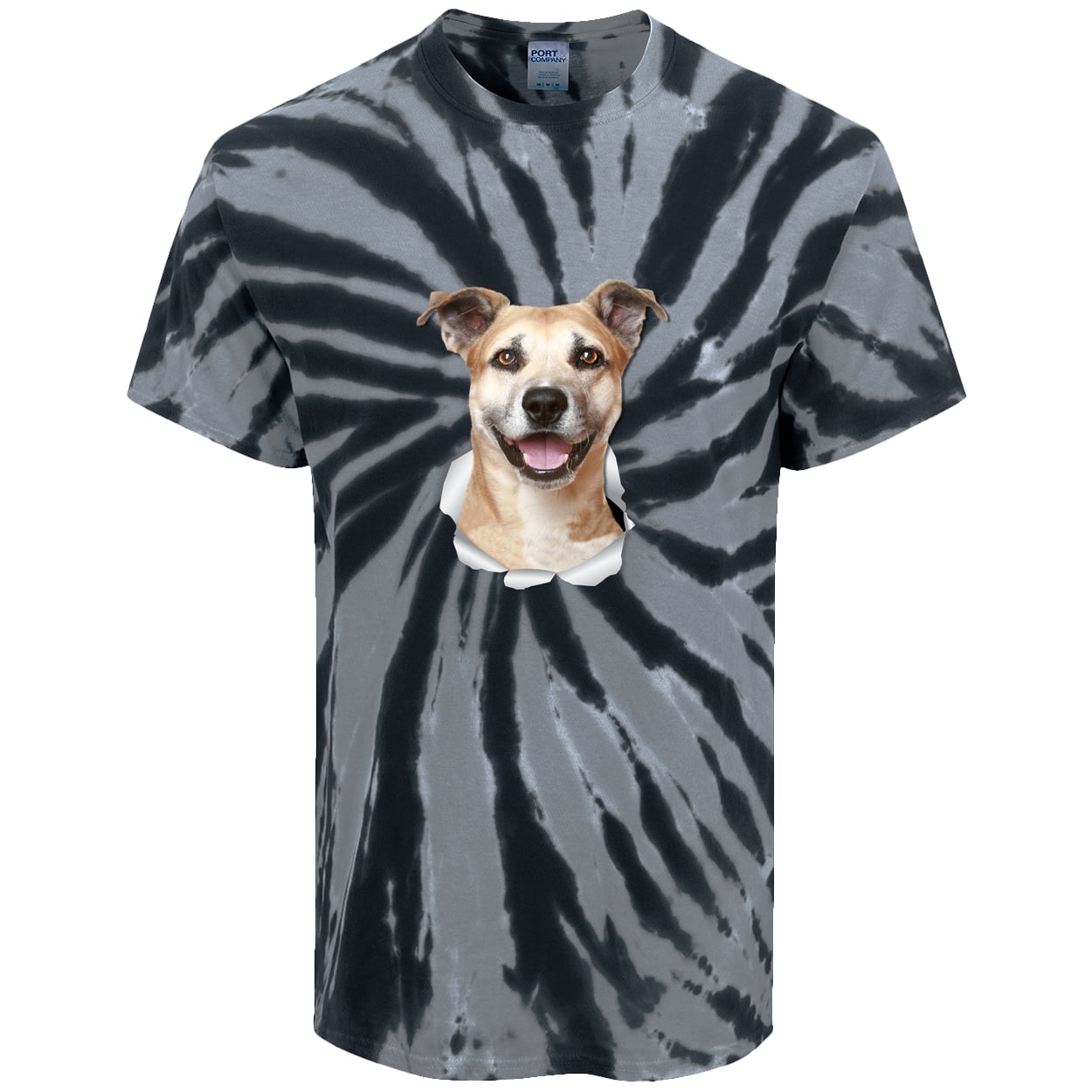 PC147 Port & Company Tie-Dye Tee - Black