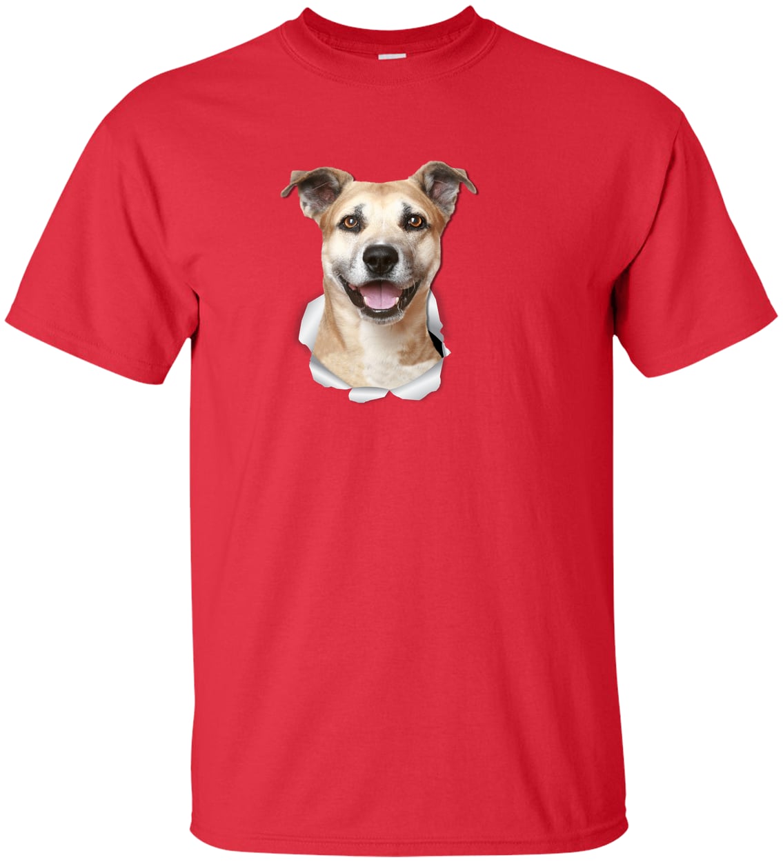 G200T Gildan Mens Tall Ultra Cotton Tee - Red
