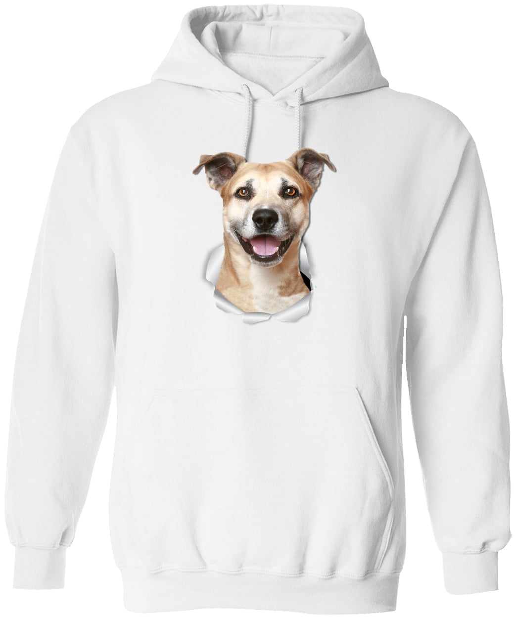G185 Gildan Pullover Hoodie - White