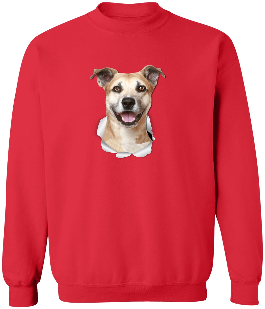 G180 Gildan Crewneck Pullover Sweatshirt - Red