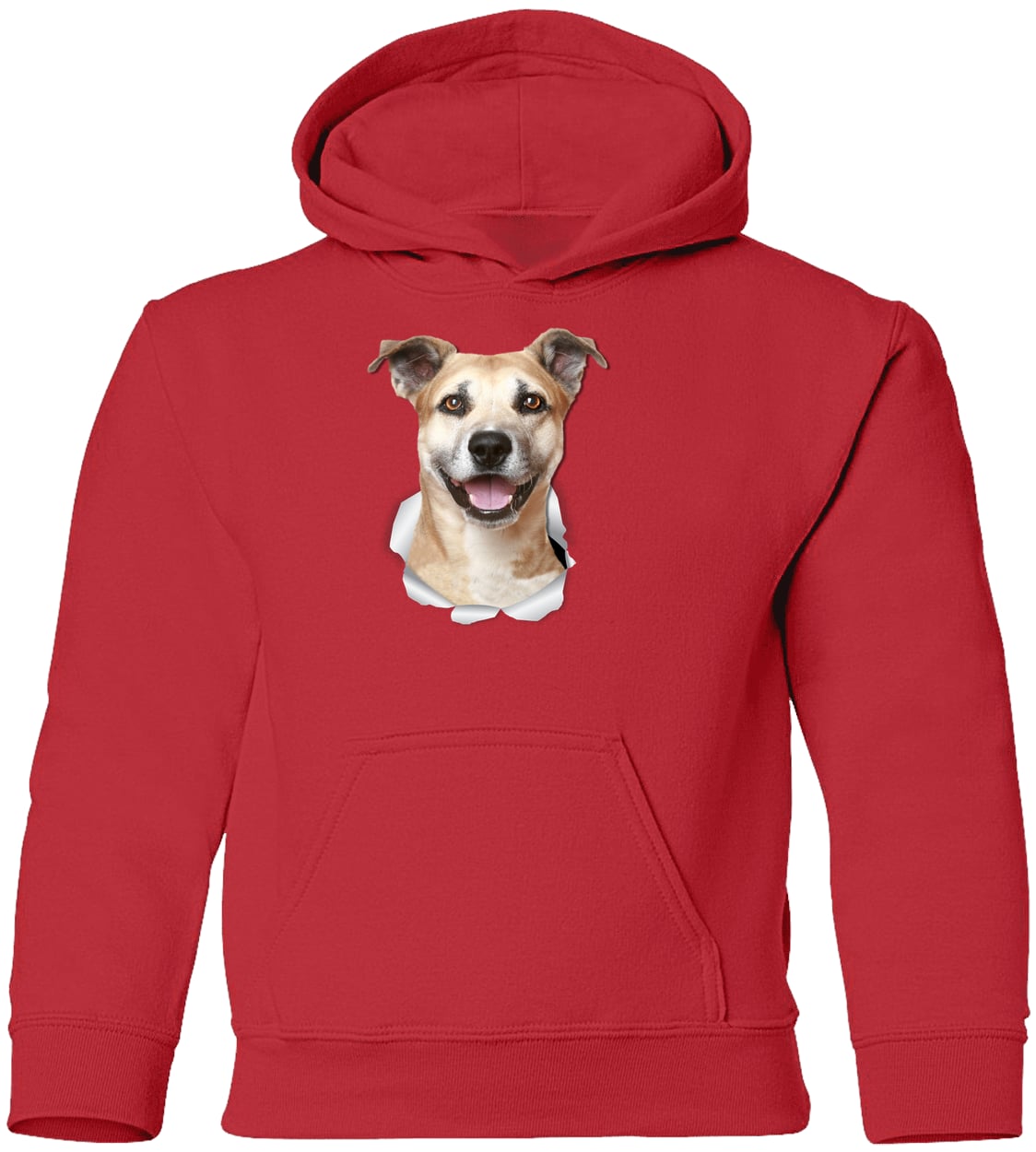 G185B Gildan Youth Pullover Hoodie - Red