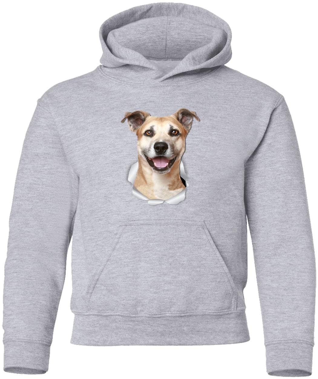 G185B Gildan Youth Pullover Hoodie - Sport Grey