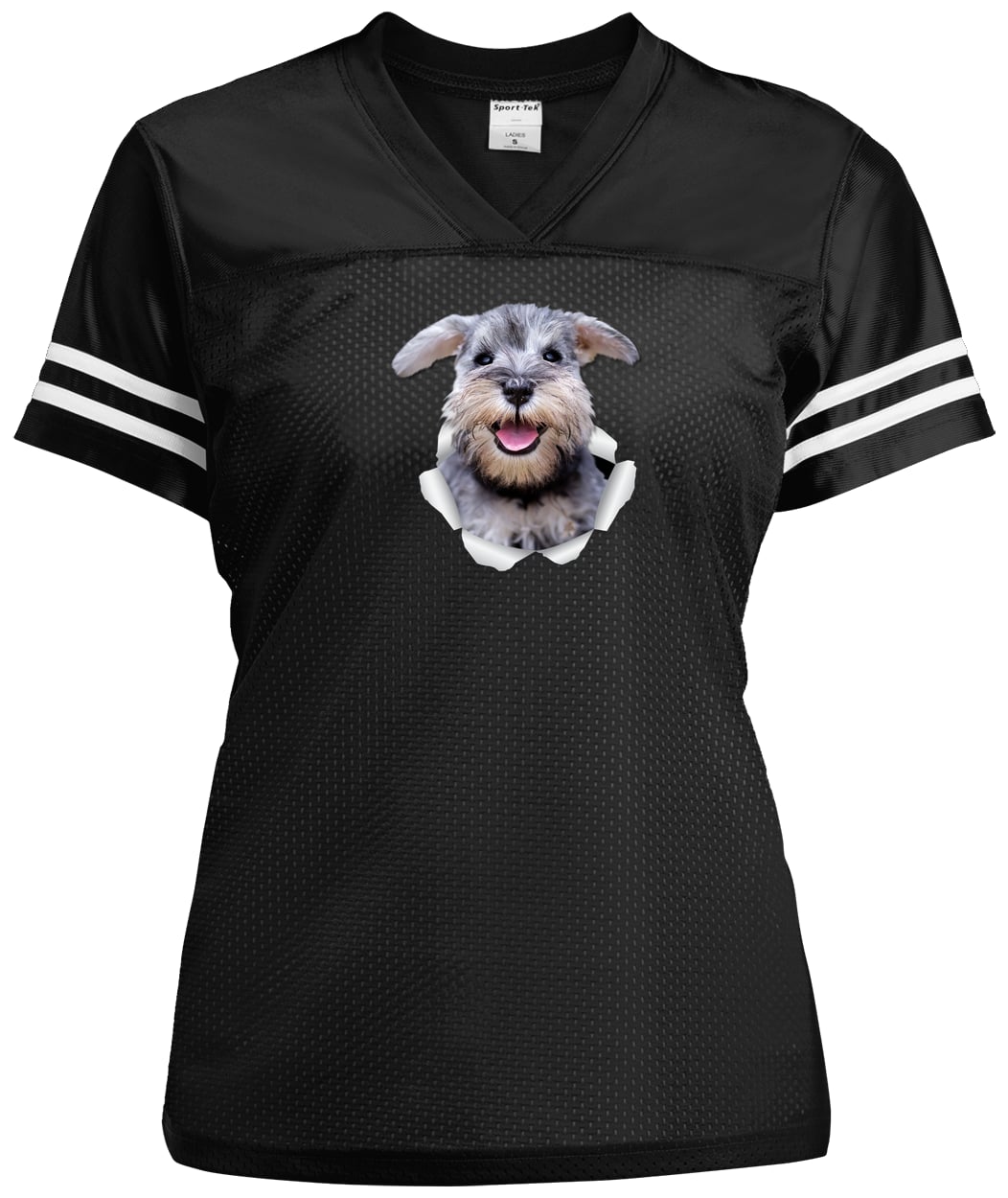 LST307 Sport-Tek Ladies' Replica Jersey - Black/White