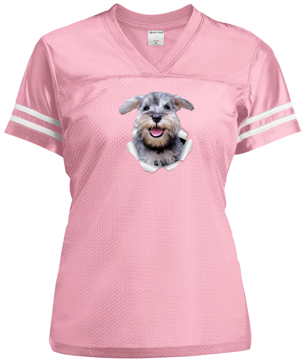 LST307 Sport-Tek Ladies' Replica Jersey - Light Pink/White