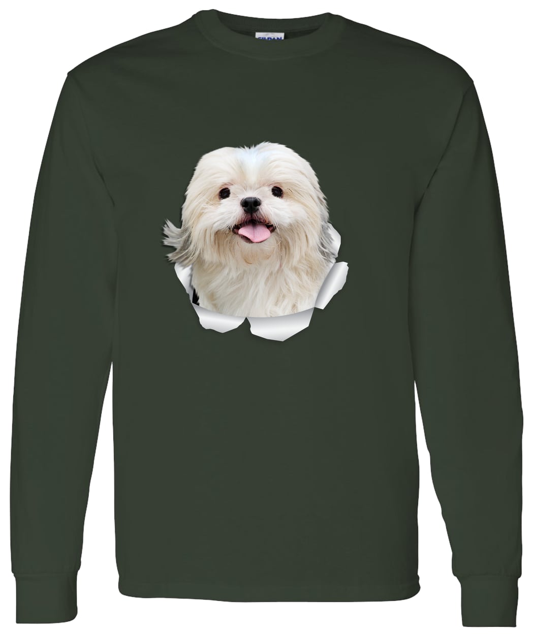 G540 LS T-Shirt 5.3 oz. - Forest Green