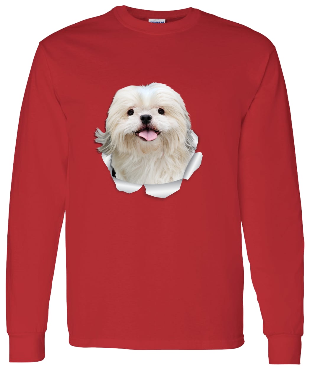G540 LS T-Shirt 5.3 oz. - Red
