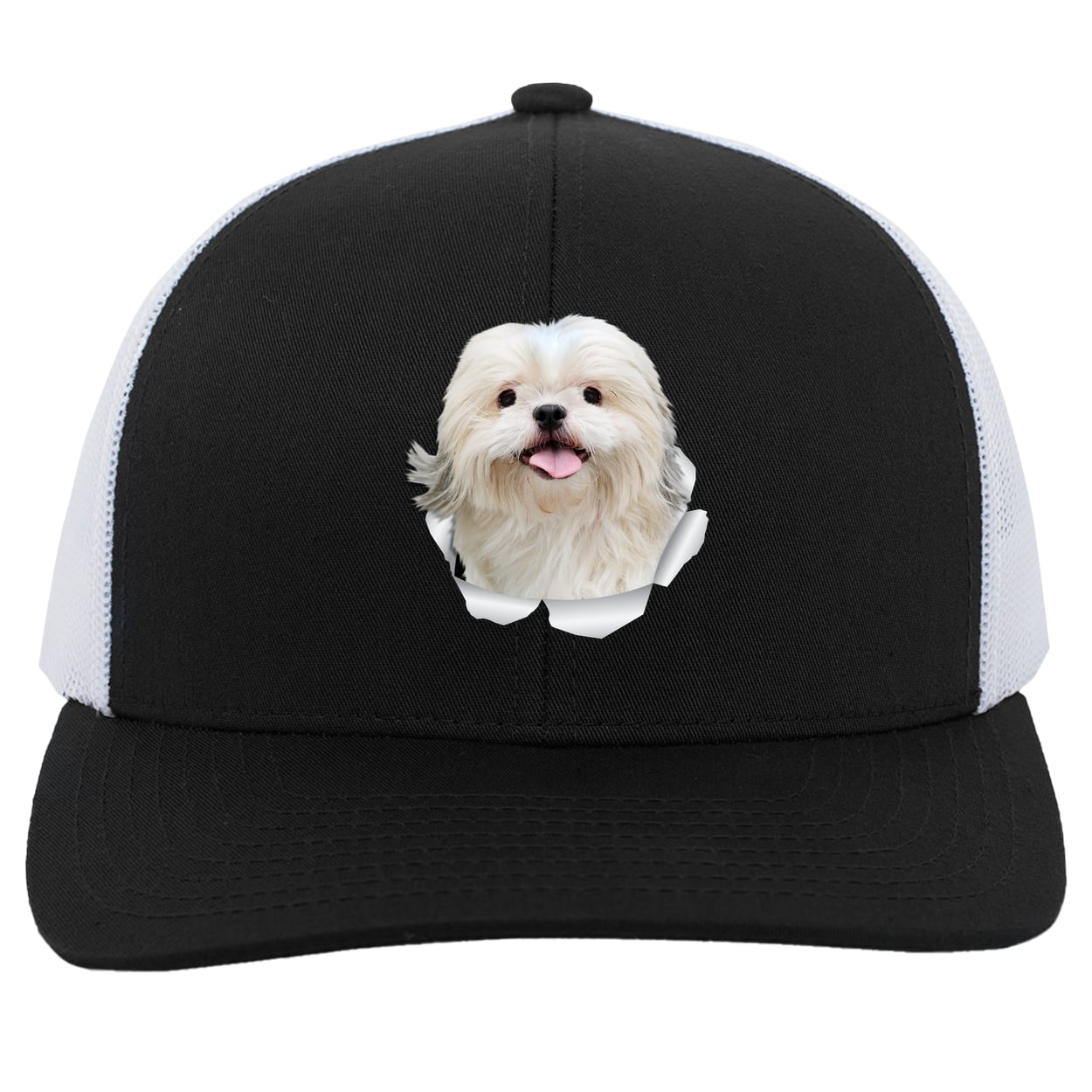 104C Trucker Snap Back - Black/White