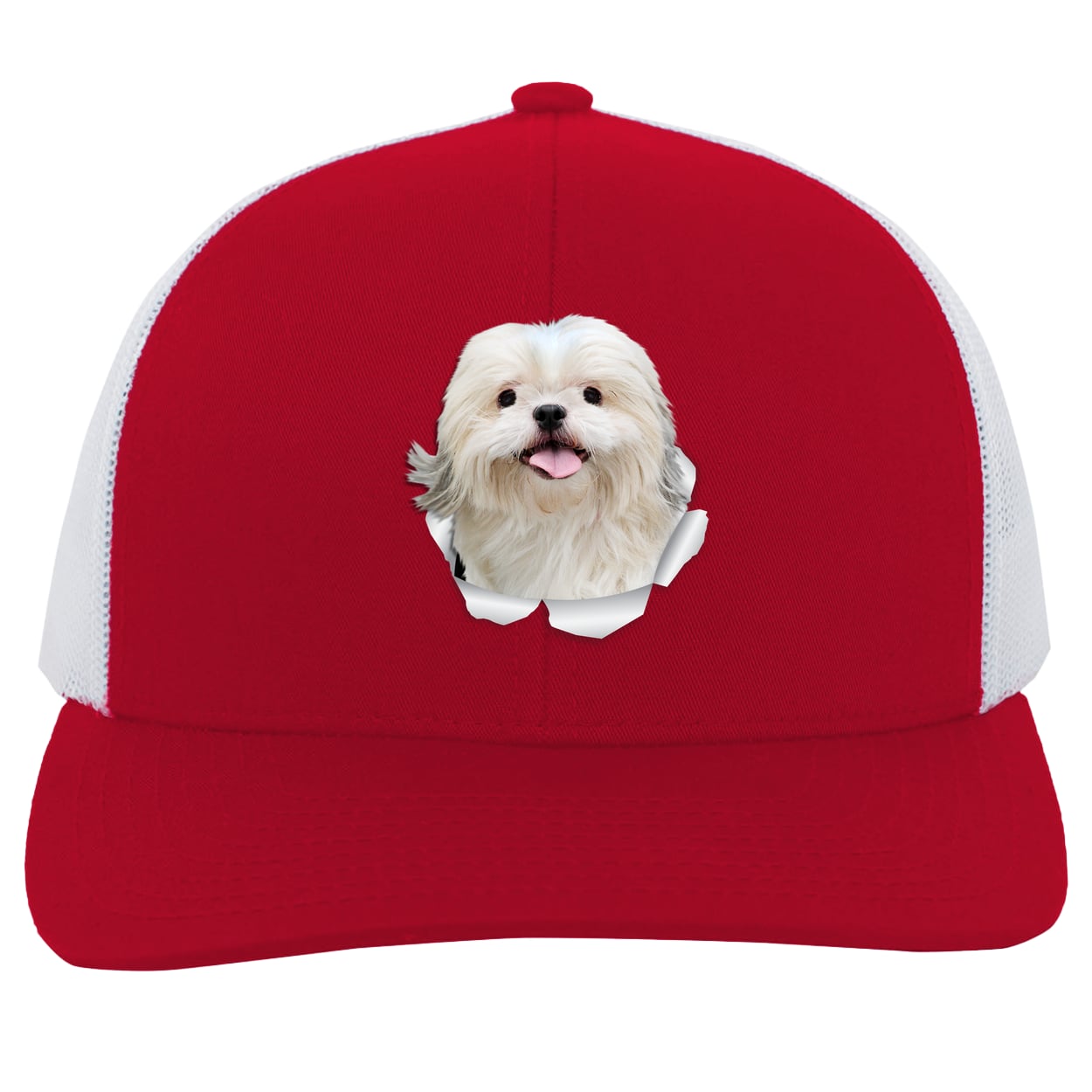 104C Trucker Snap Back - Red/White