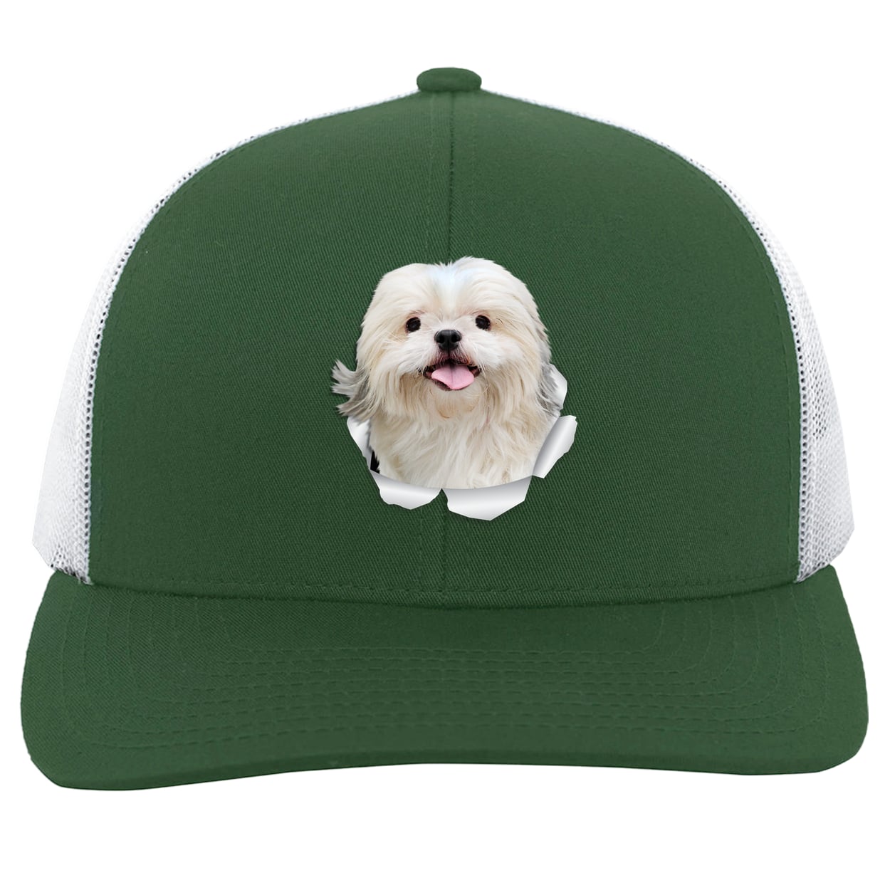 104C Trucker Snap Back - Dark Green/White