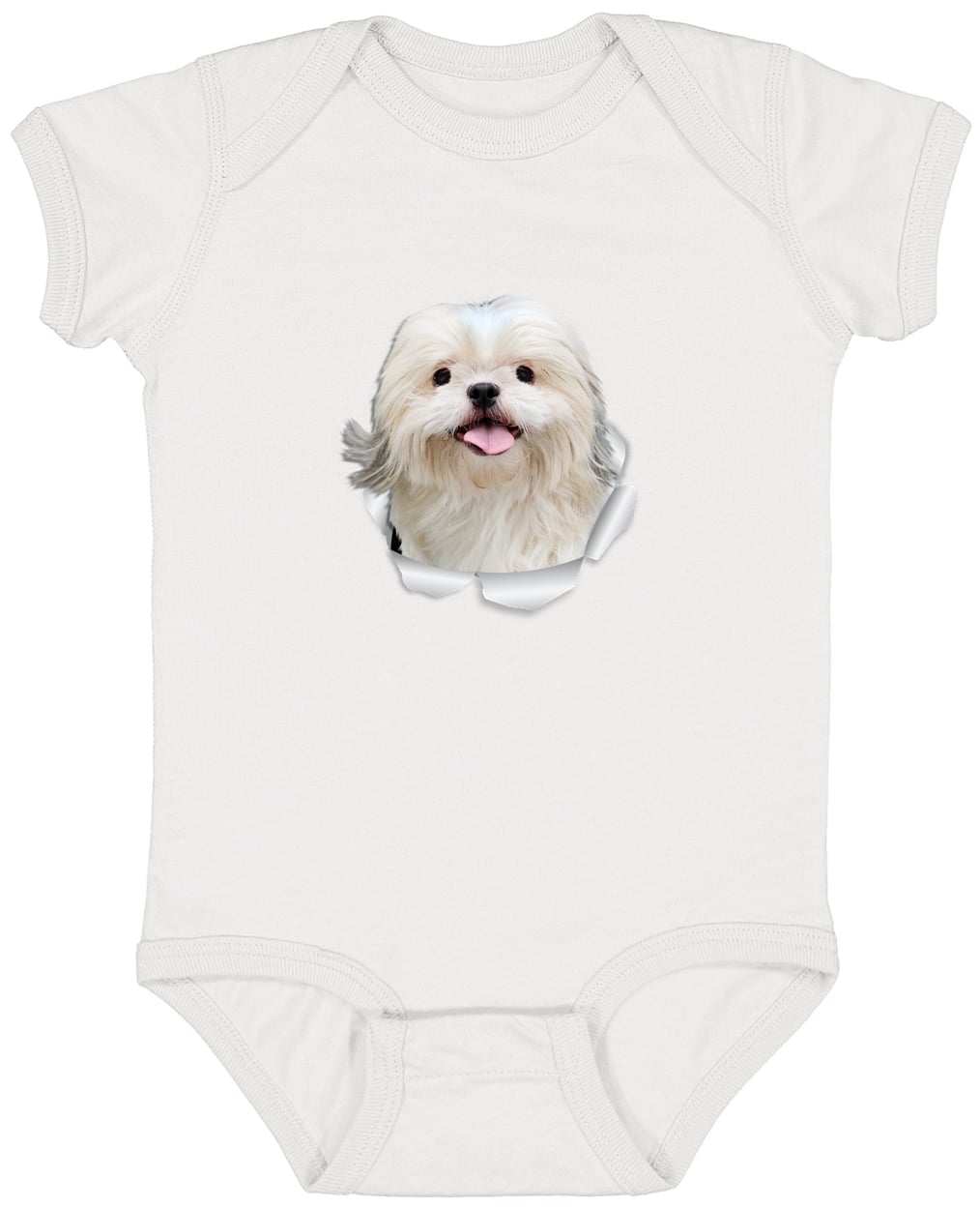 4424 Infant Fine Jersey Bodysuit - White