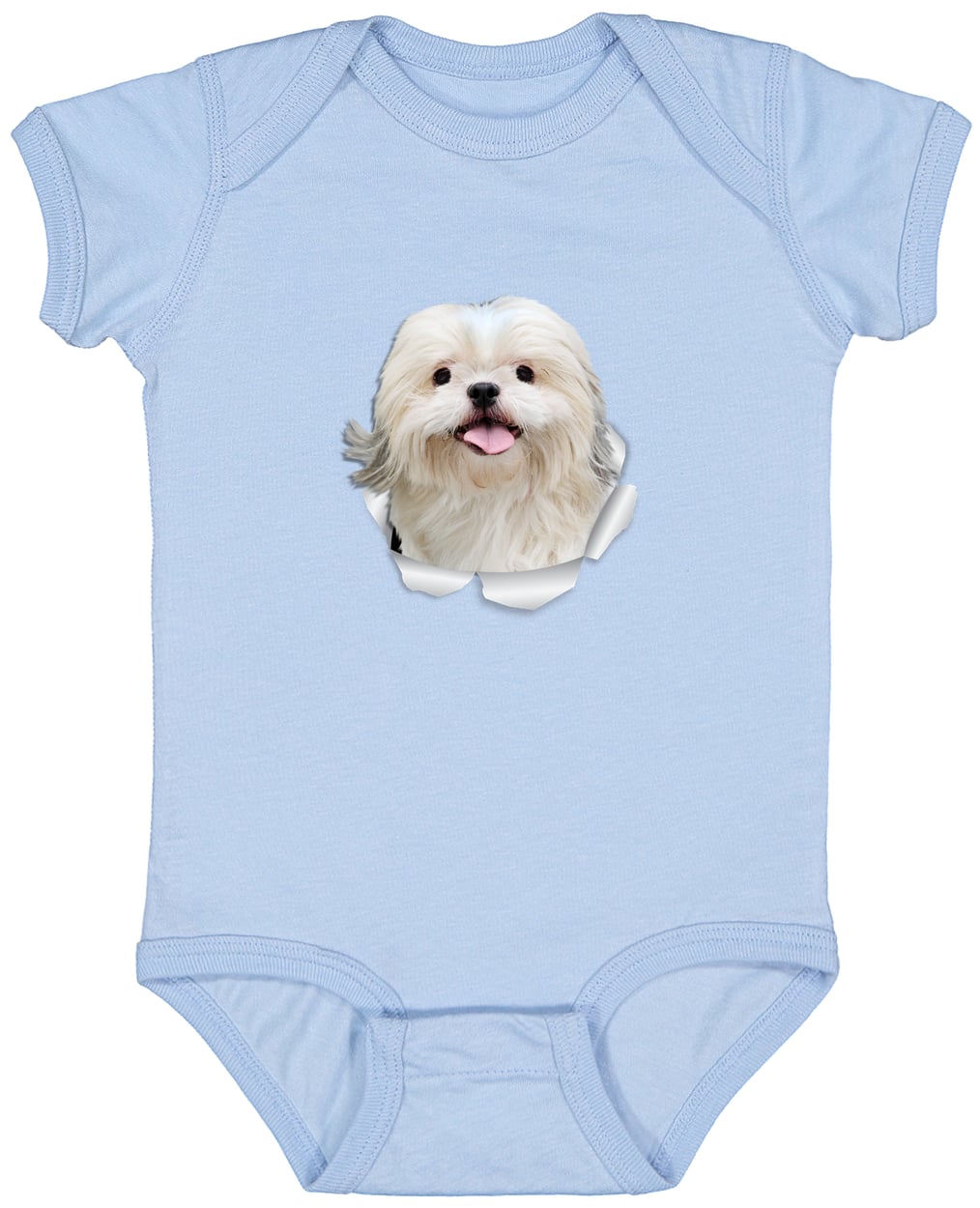 4424 Infant Fine Jersey Bodysuit - Light Blue