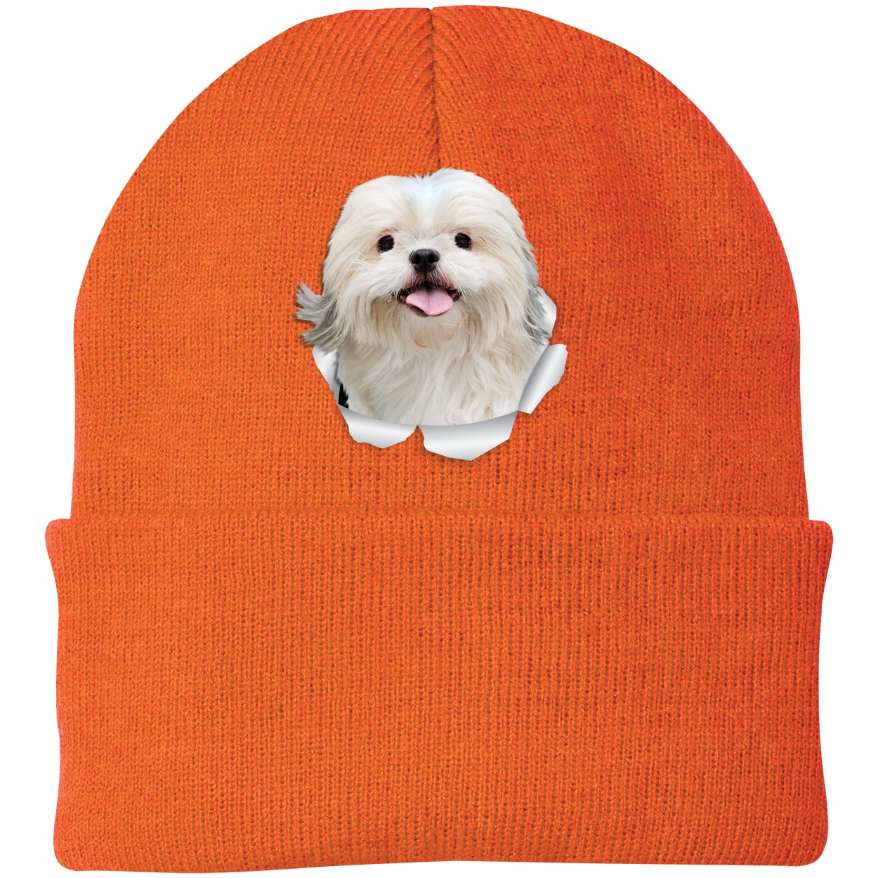 CP90 Port & Company Knit Beanie - Neon Orange
