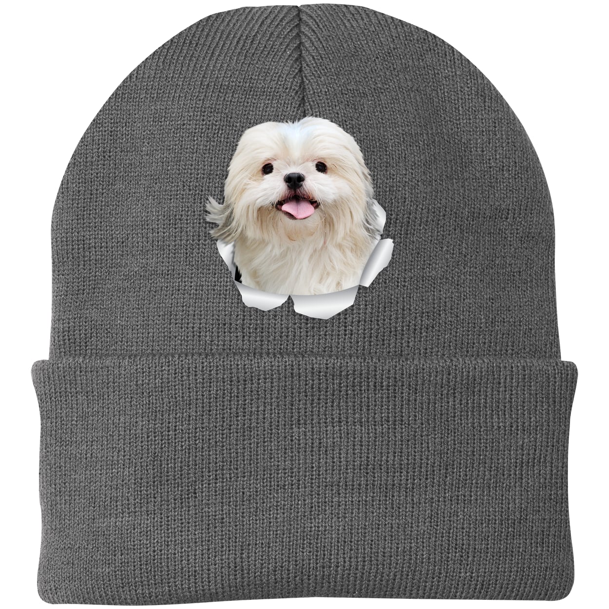 CP90 Port & Company Knit Beanie - Athletic Oxford