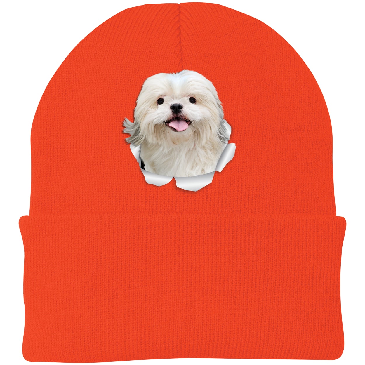 CP90 Port & Company Knit Beanie - Athletic Orange