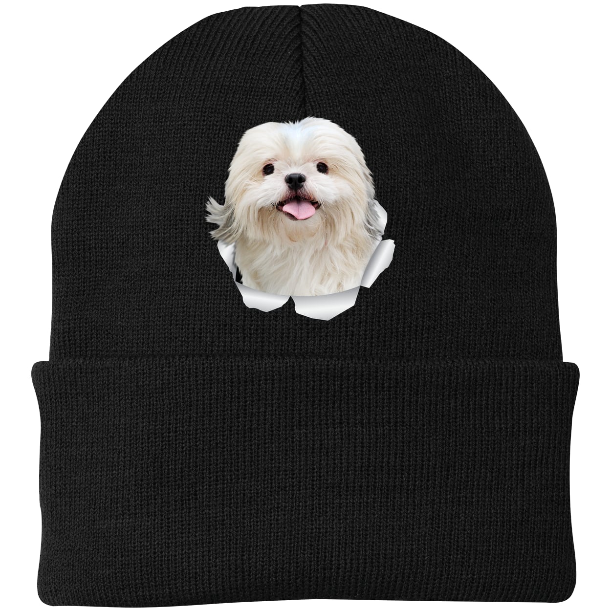 CP90 Port & Company Knit Beanie - Black