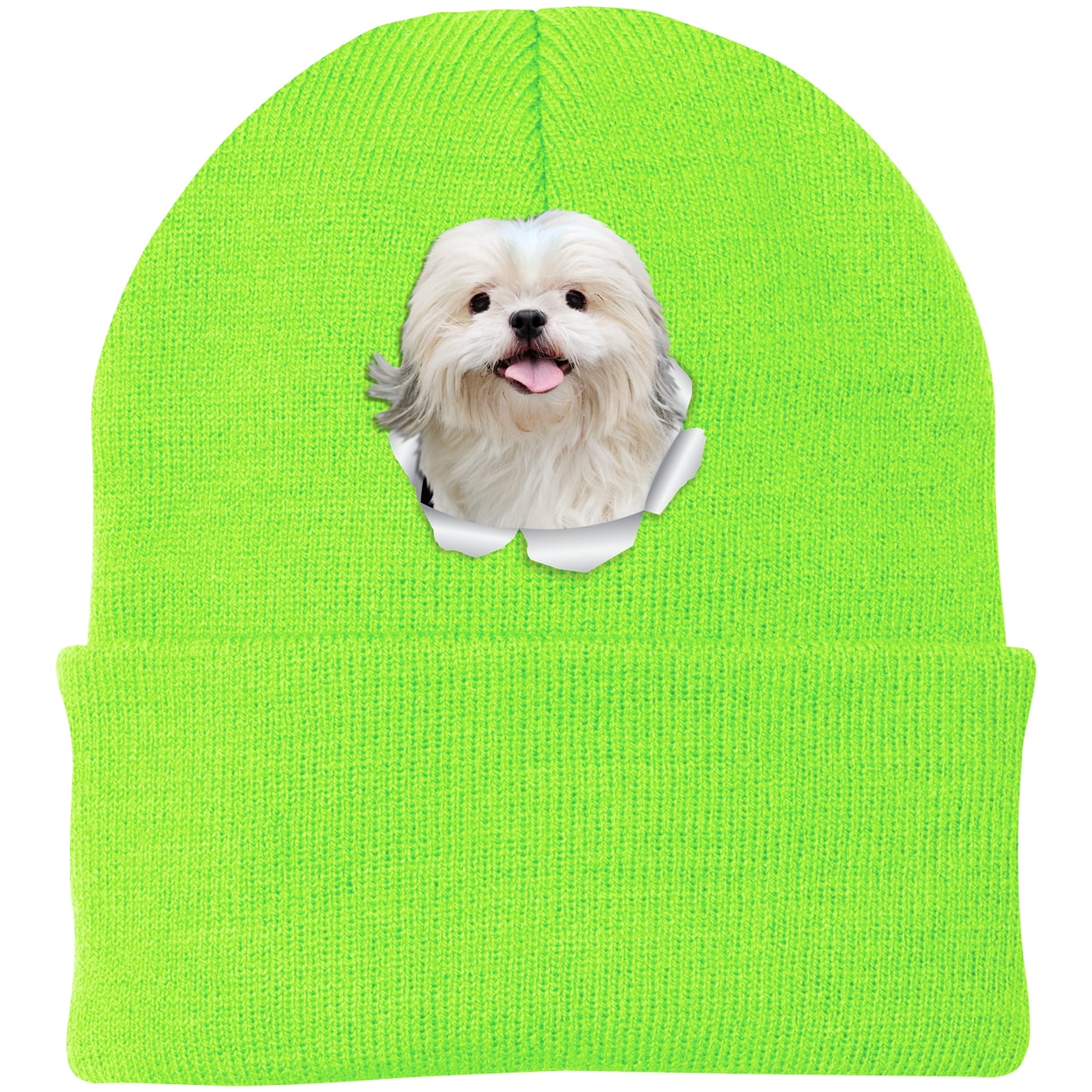 CP90 Port & Company Knit Beanie - Neon Green