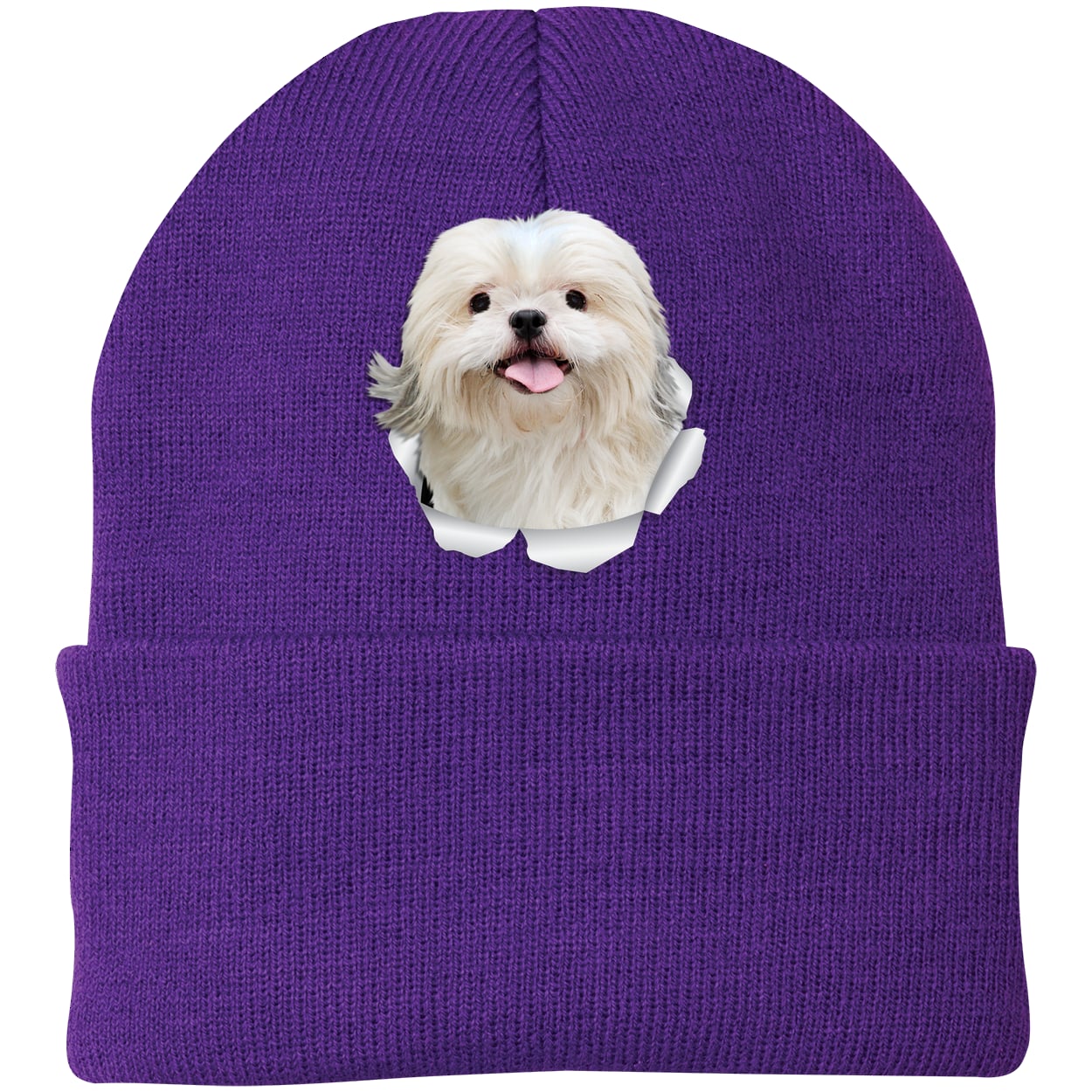 CP90 Port & Company Knit Beanie - Athletic Purple