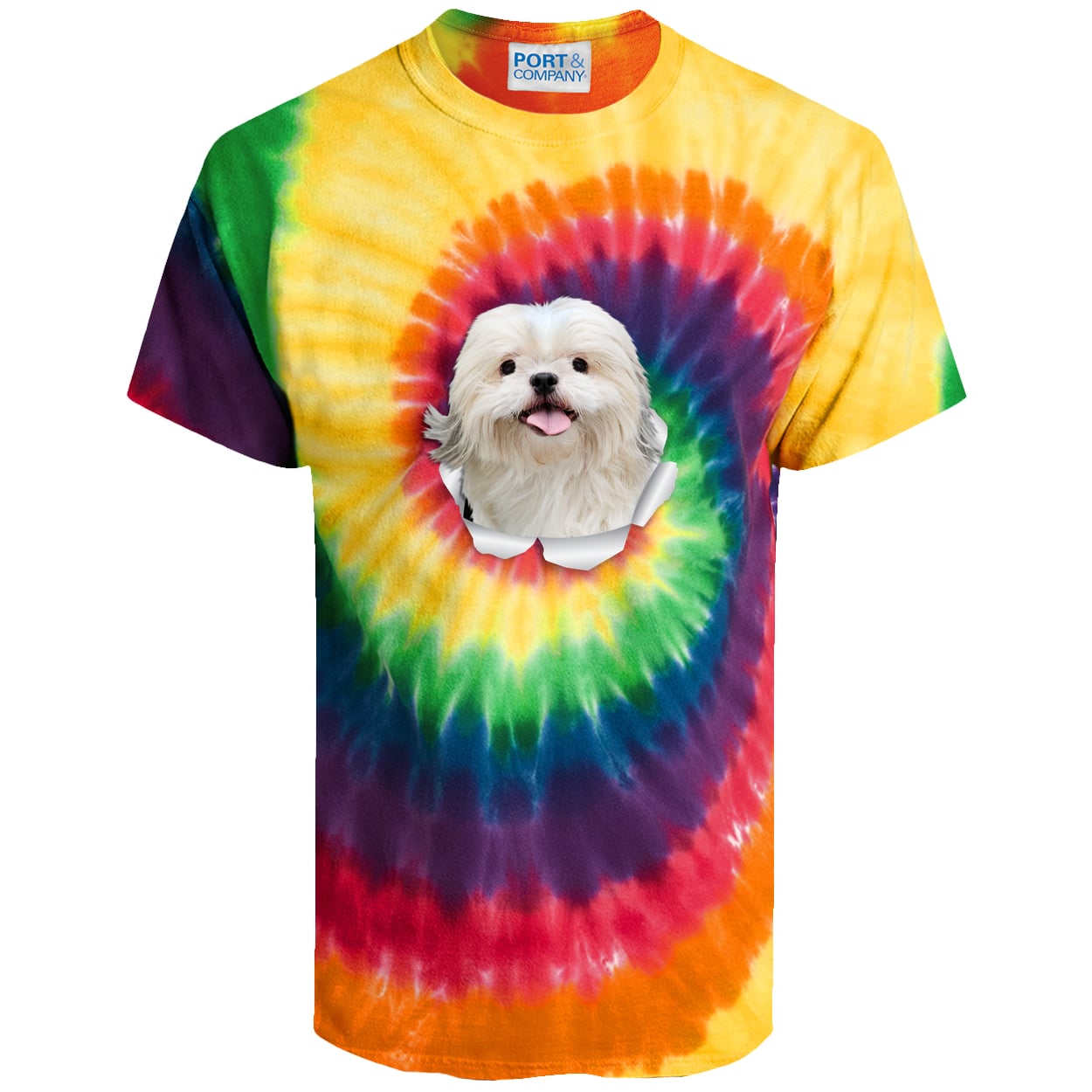 PC147 Port & Company Tie-Dye Tee - Rainbow