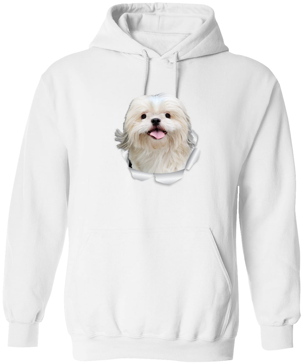 G185 Gildan Pullover Hoodie - White