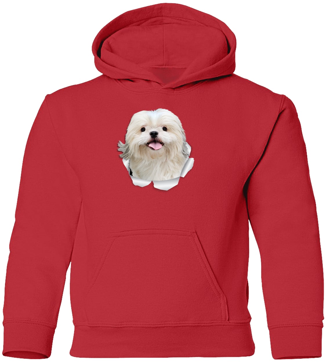 G185B Gildan Youth Pullover Hoodie - Red
