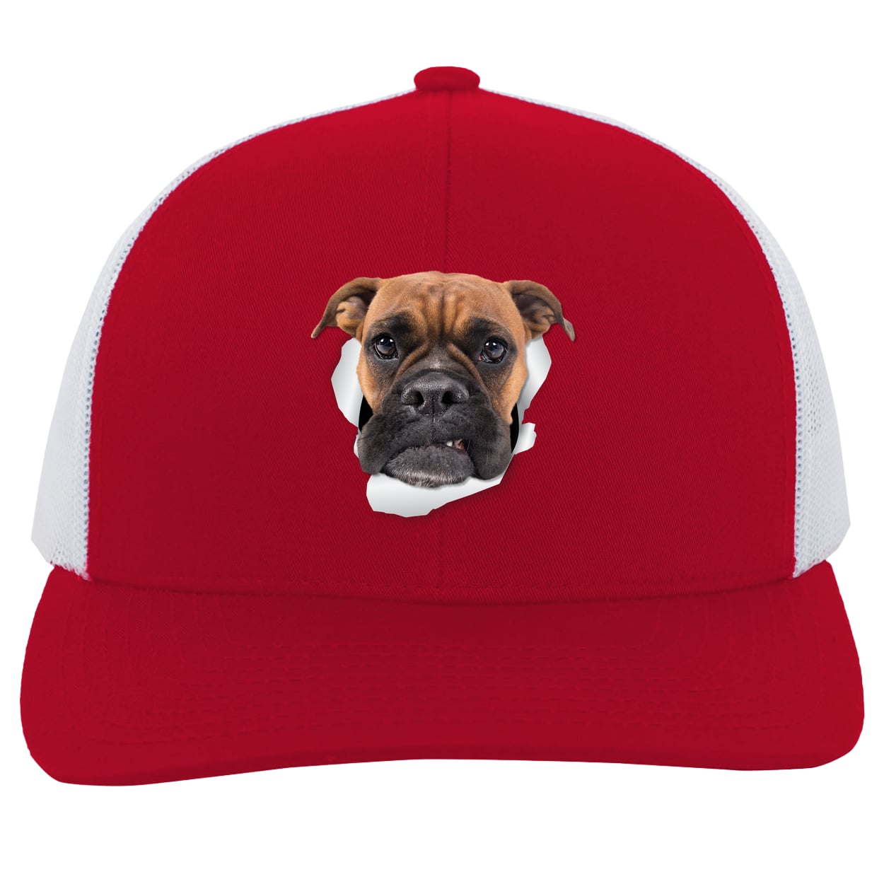 104C Trucker Snap Back - Red/White