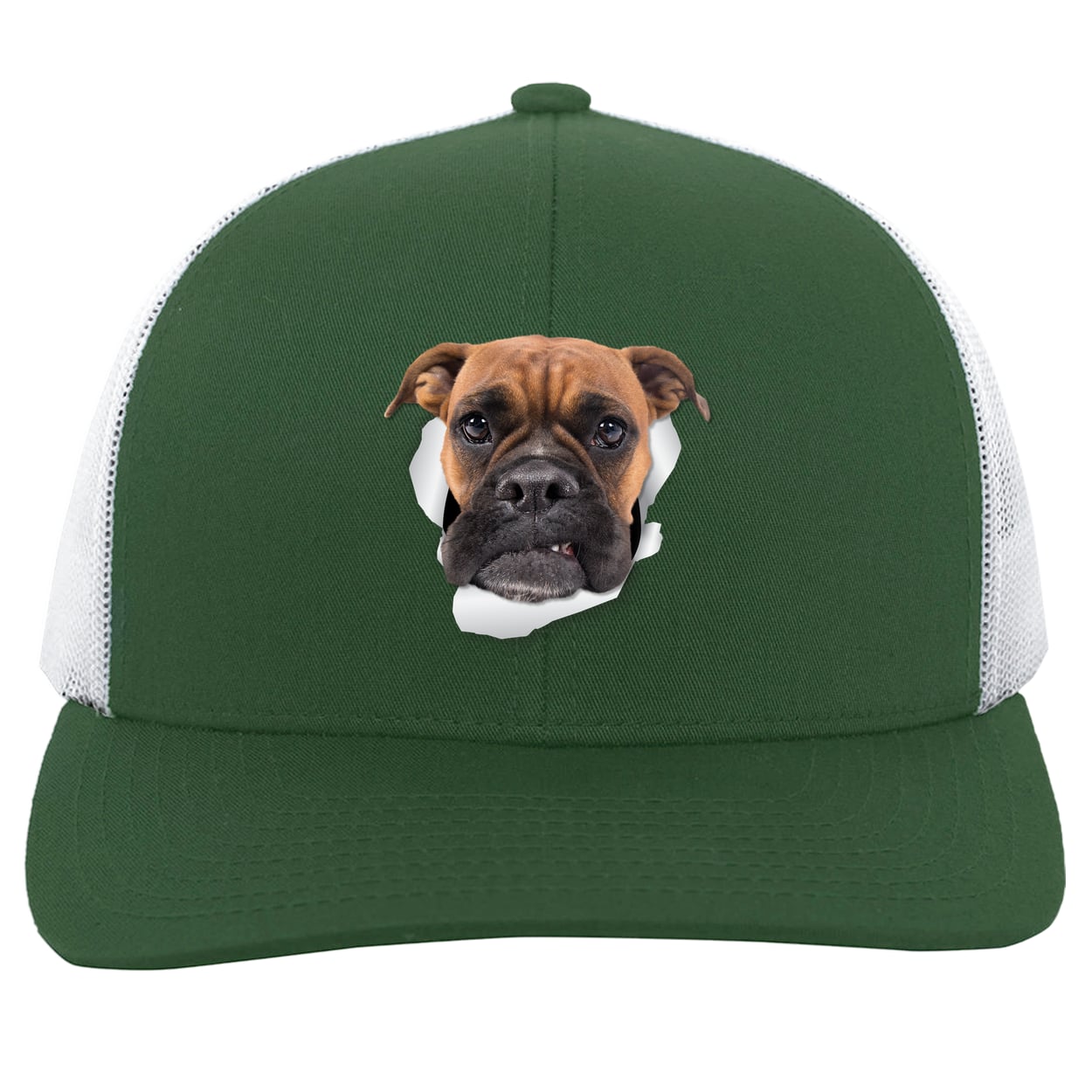 104C Trucker Snap Back - Dark Green/White