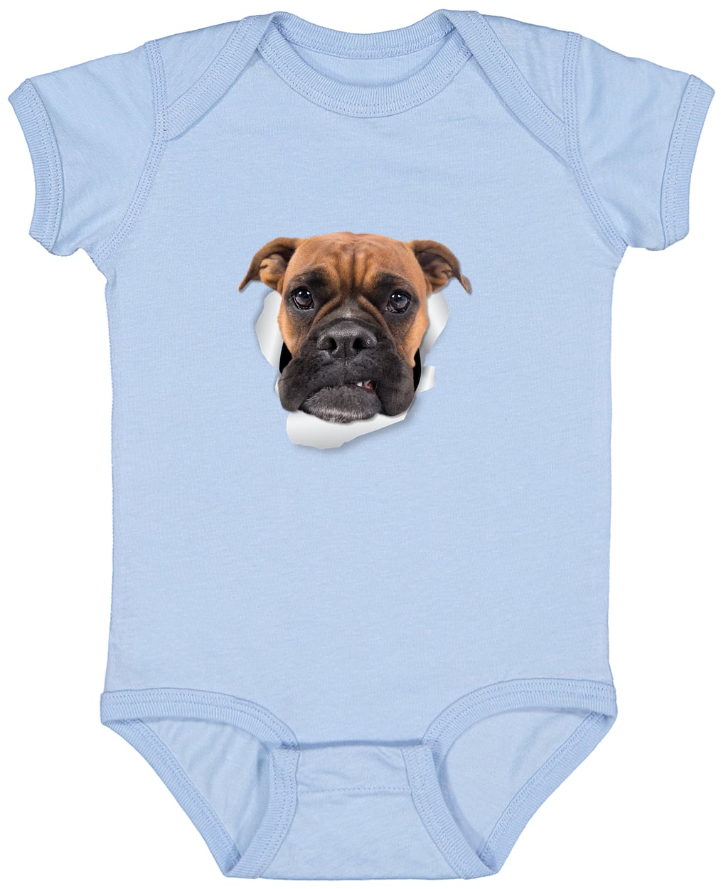 4424 Infant Fine Jersey Bodysuit - Light Blue
