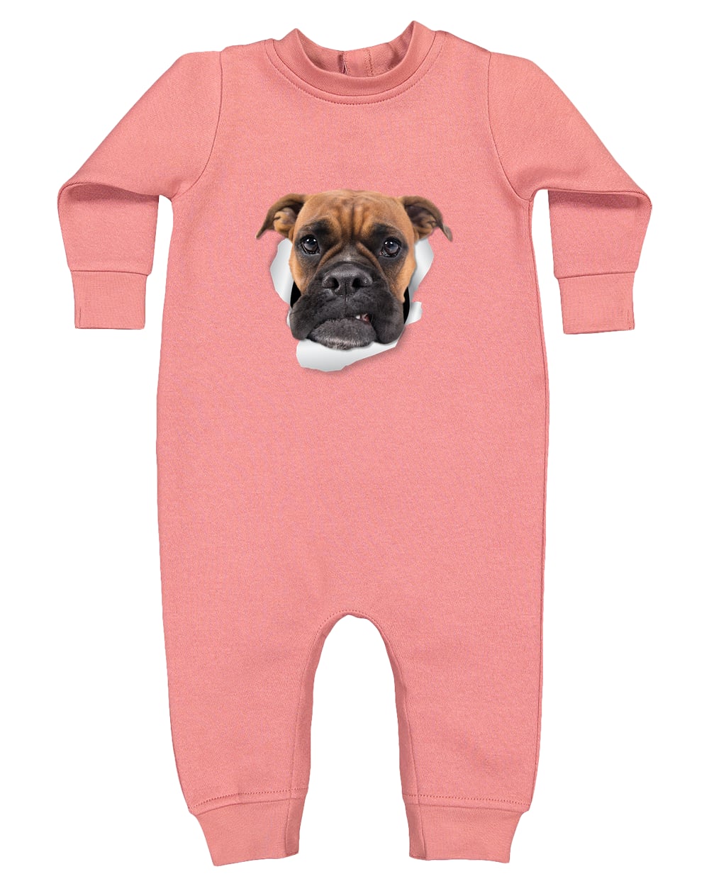 4447 Rabbit Skins Infant Fleece One-Piece Bodysuit - Mauvelous