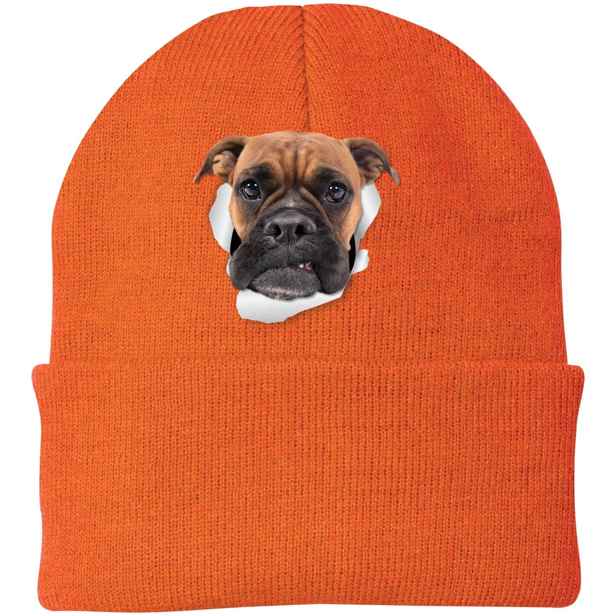 CP90 Port & Company Knit Beanie - Neon Orange