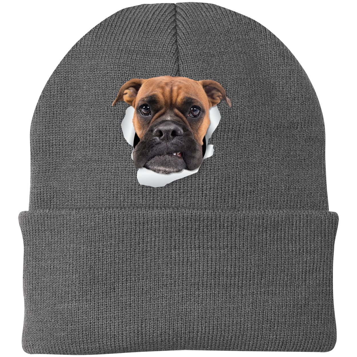 CP90 Port & Company Knit Beanie - Athletic Oxford