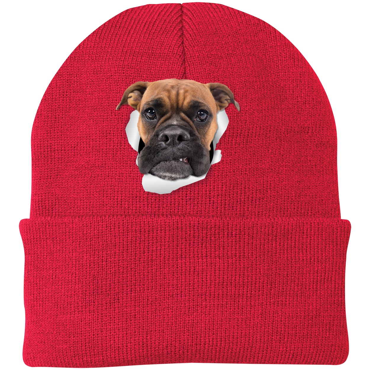 CP90 Port & Company Knit Beanie - Athletic Red