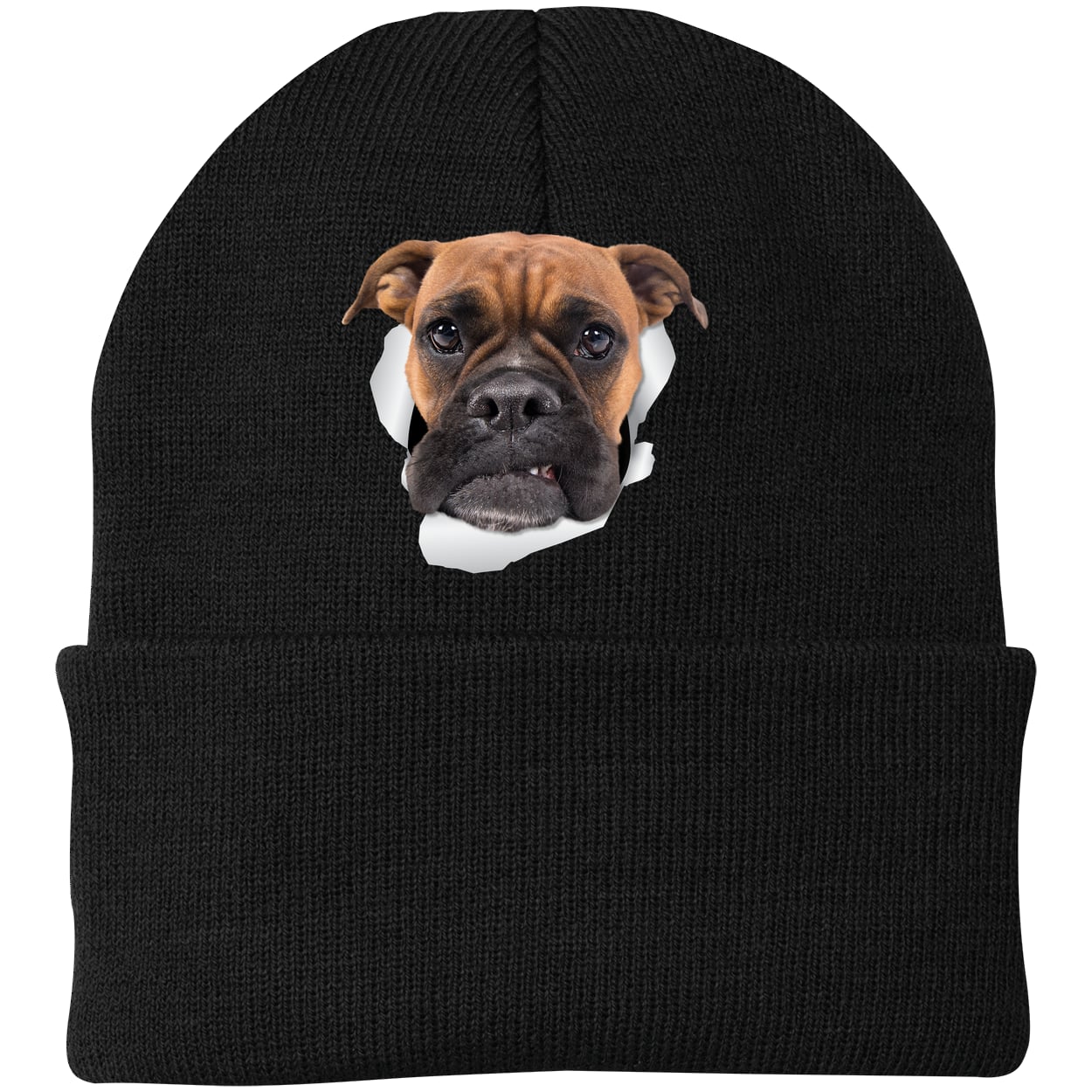 CP90 Port & Company Knit Beanie - Black