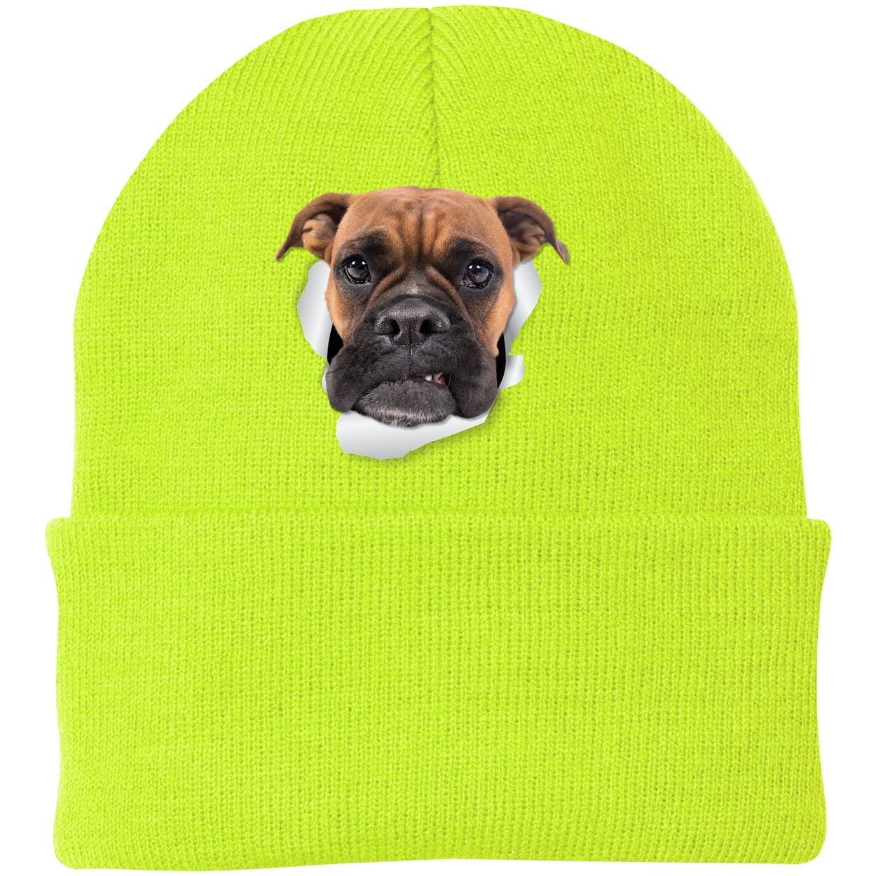 CP90 Port & Company Knit Beanie - Neon Yellow