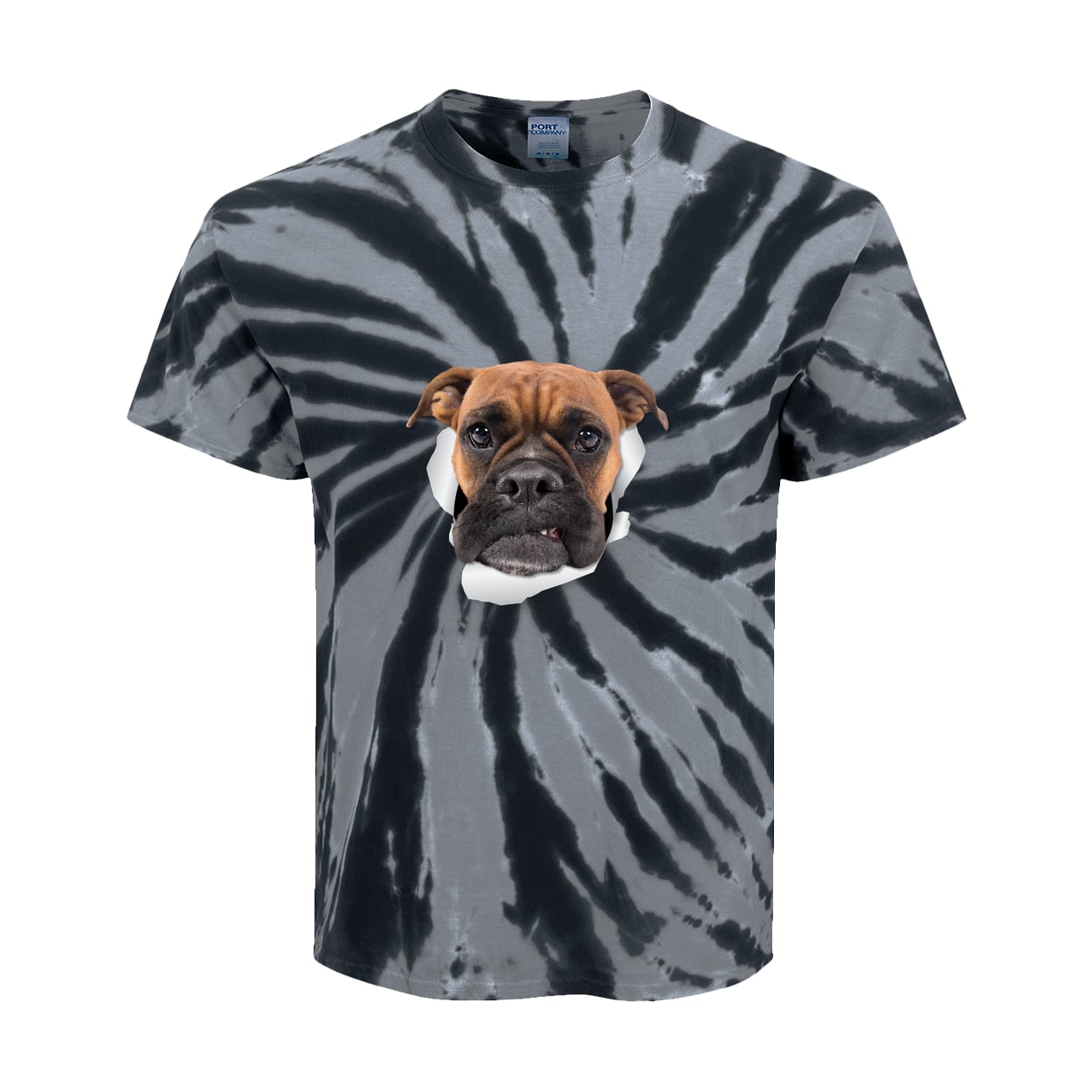PC147Y Port & Company Kids Tie-Dye Tee - Black