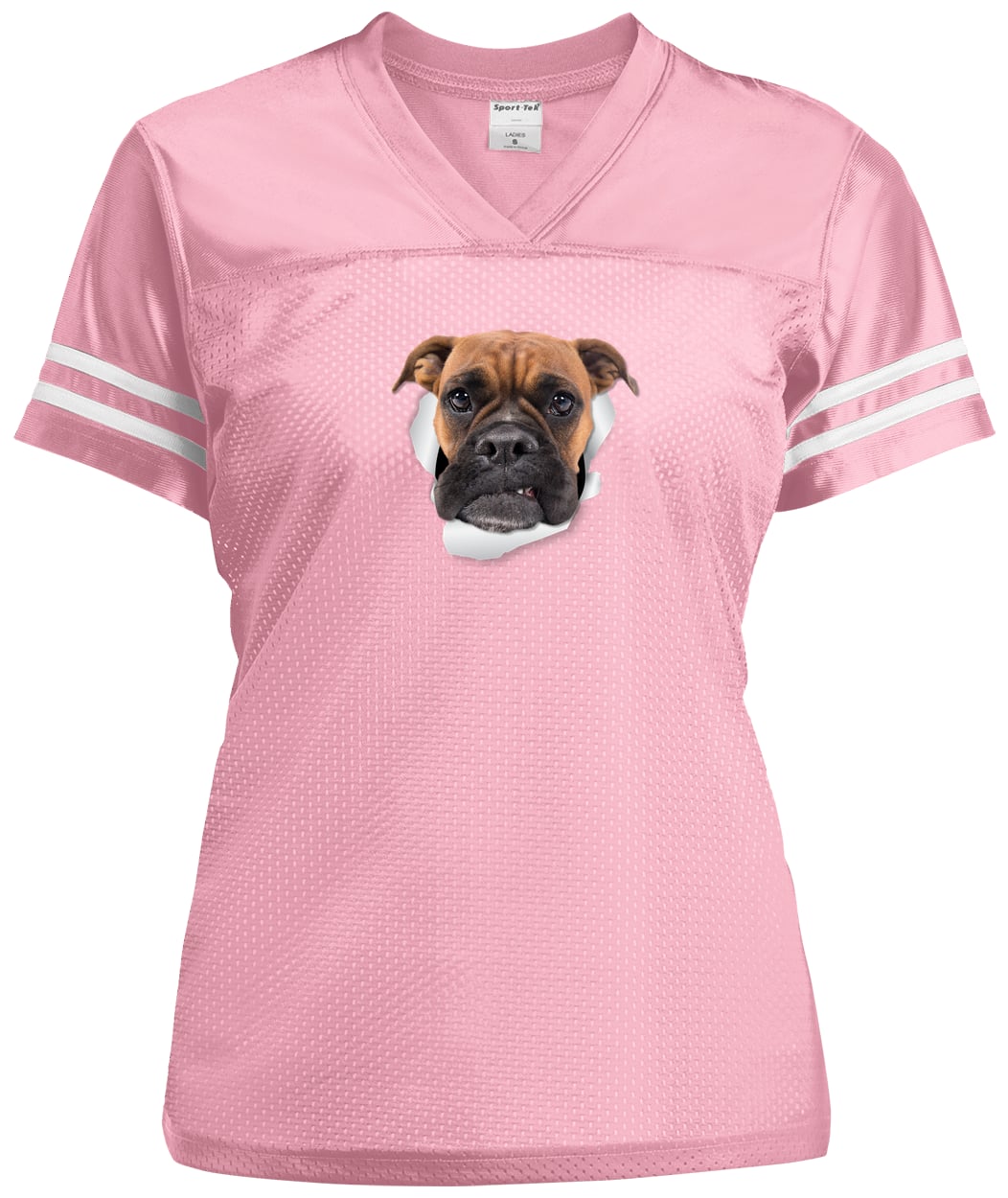 LST307 Sport-Tek Ladies' Replica Jersey - Light Pink/White