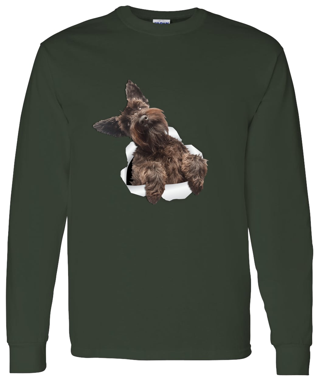 G540 LS T-Shirt 5.3 oz. - Forest Green