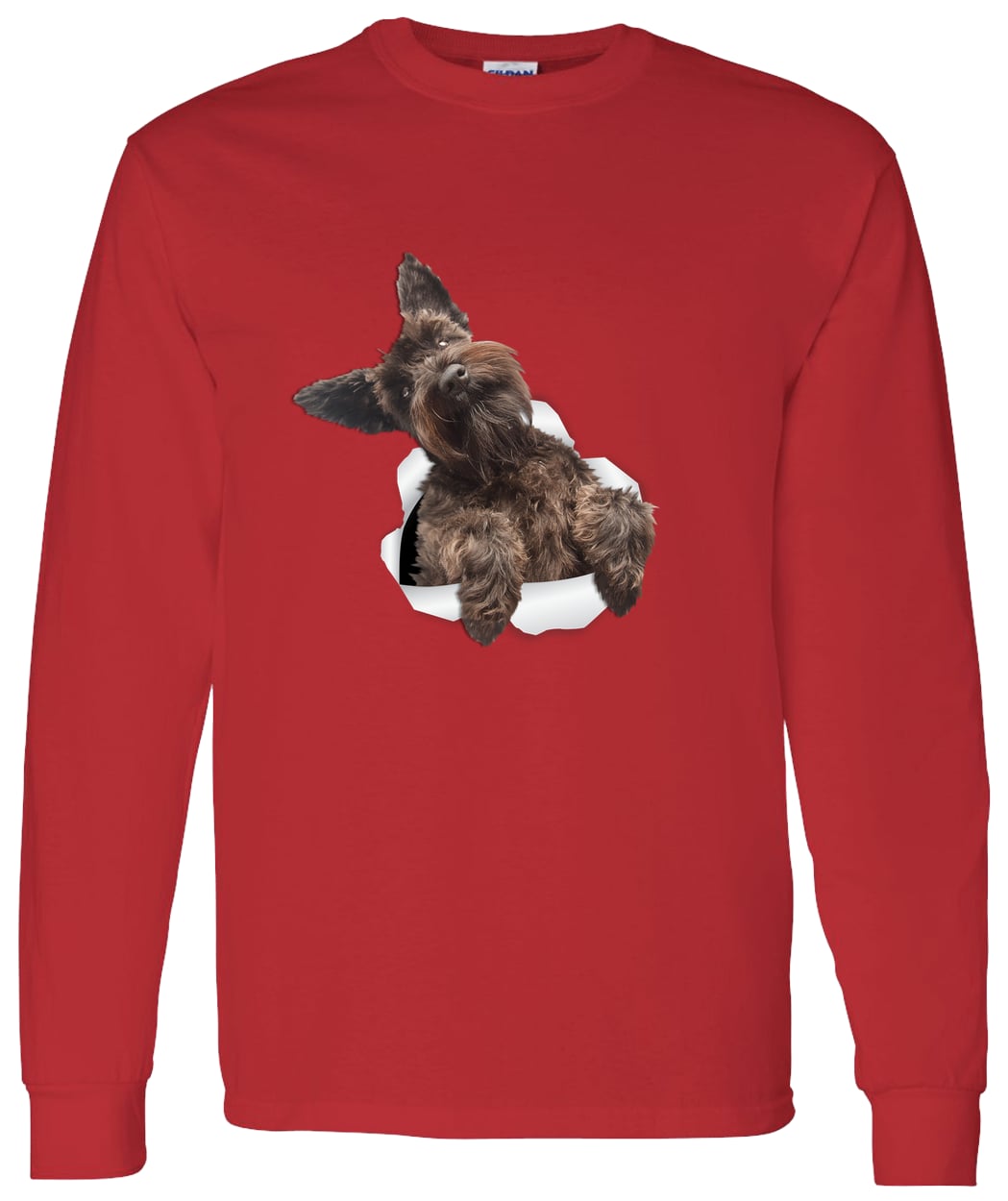 G540 LS T-Shirt 5.3 oz. - Red