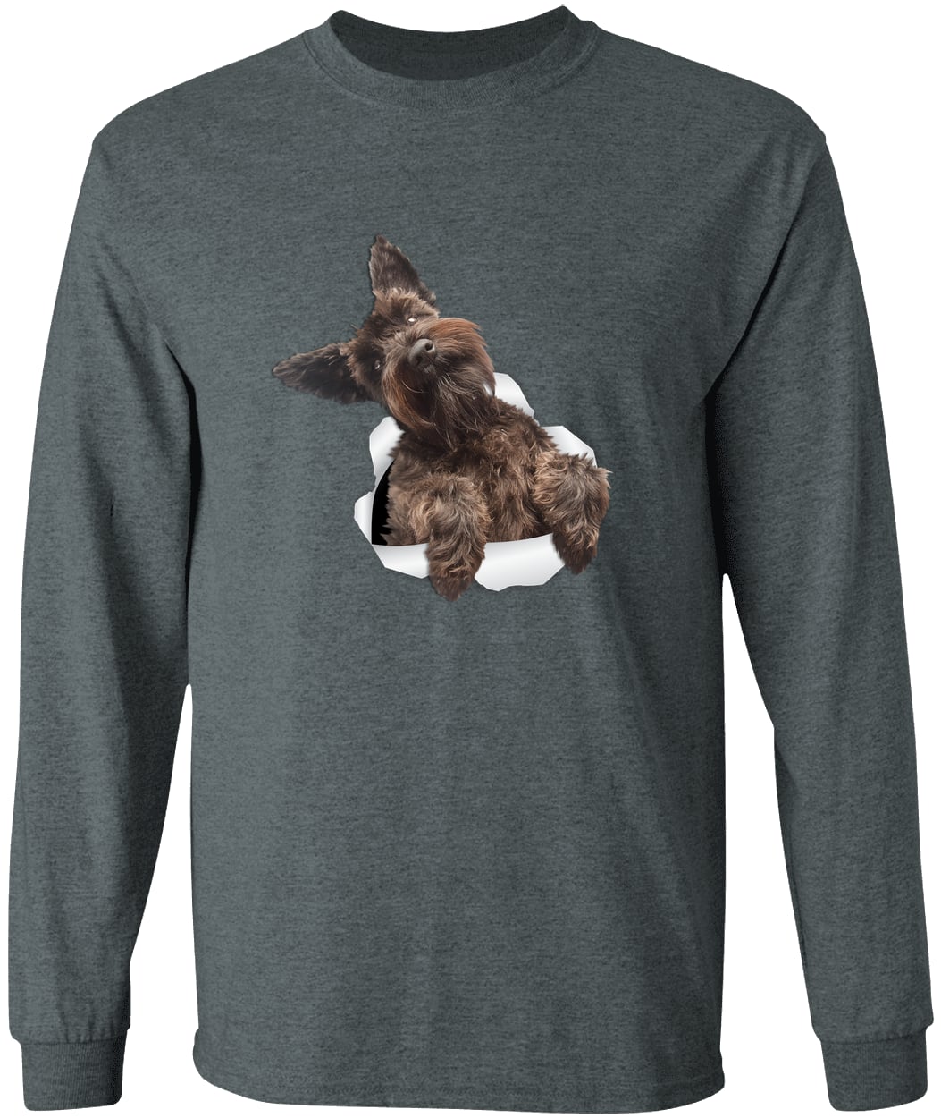 G540 LS T-Shirt 5.3 oz. - Dark Heather