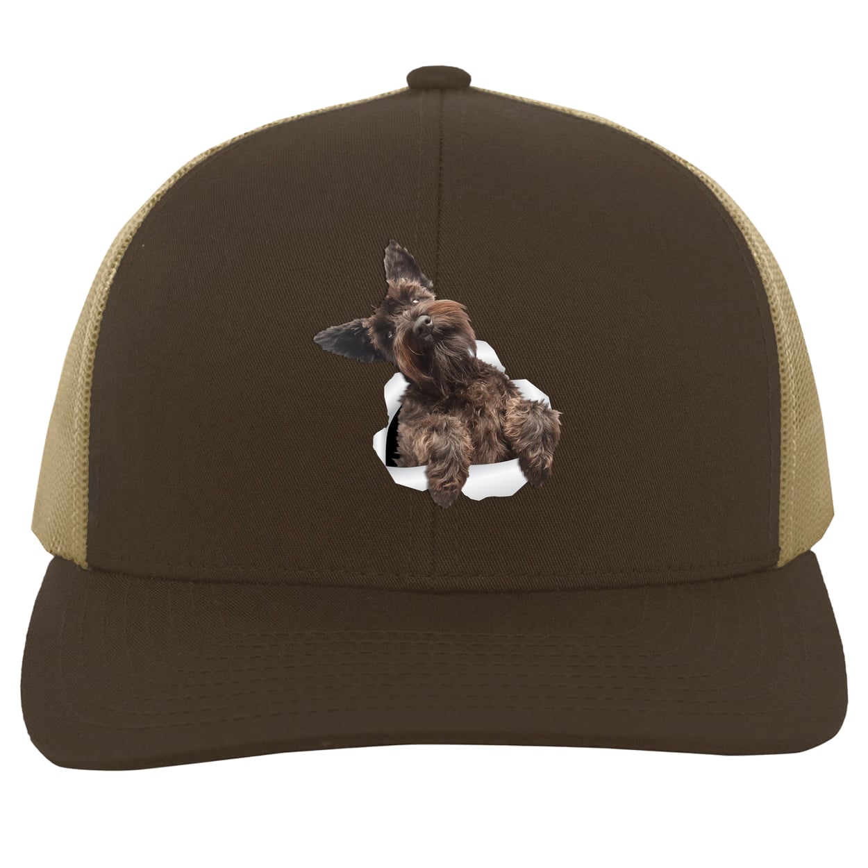 104C Trucker Snap Back - Brown/Khaki