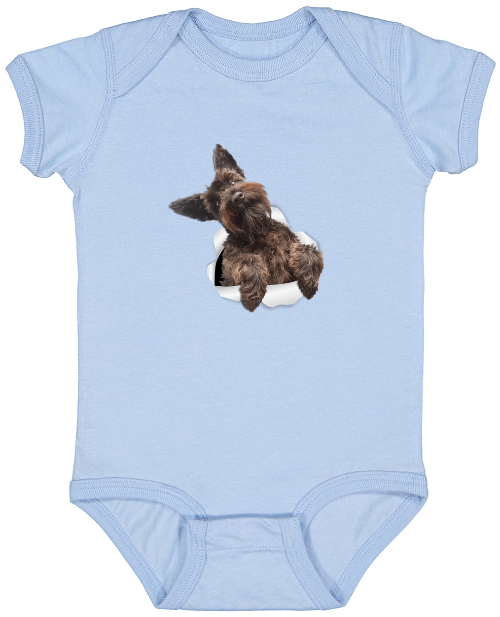 4424 Infant Fine Jersey Bodysuit - Light Blue