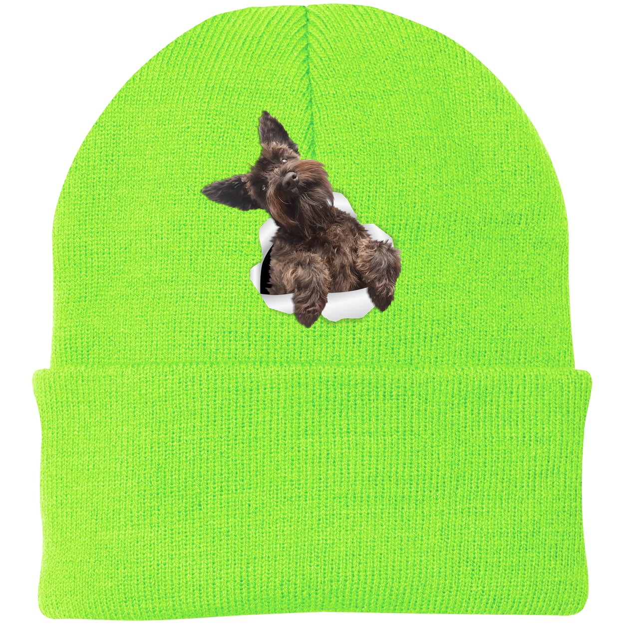CP90 Port & Company Knit Beanie - Neon Green