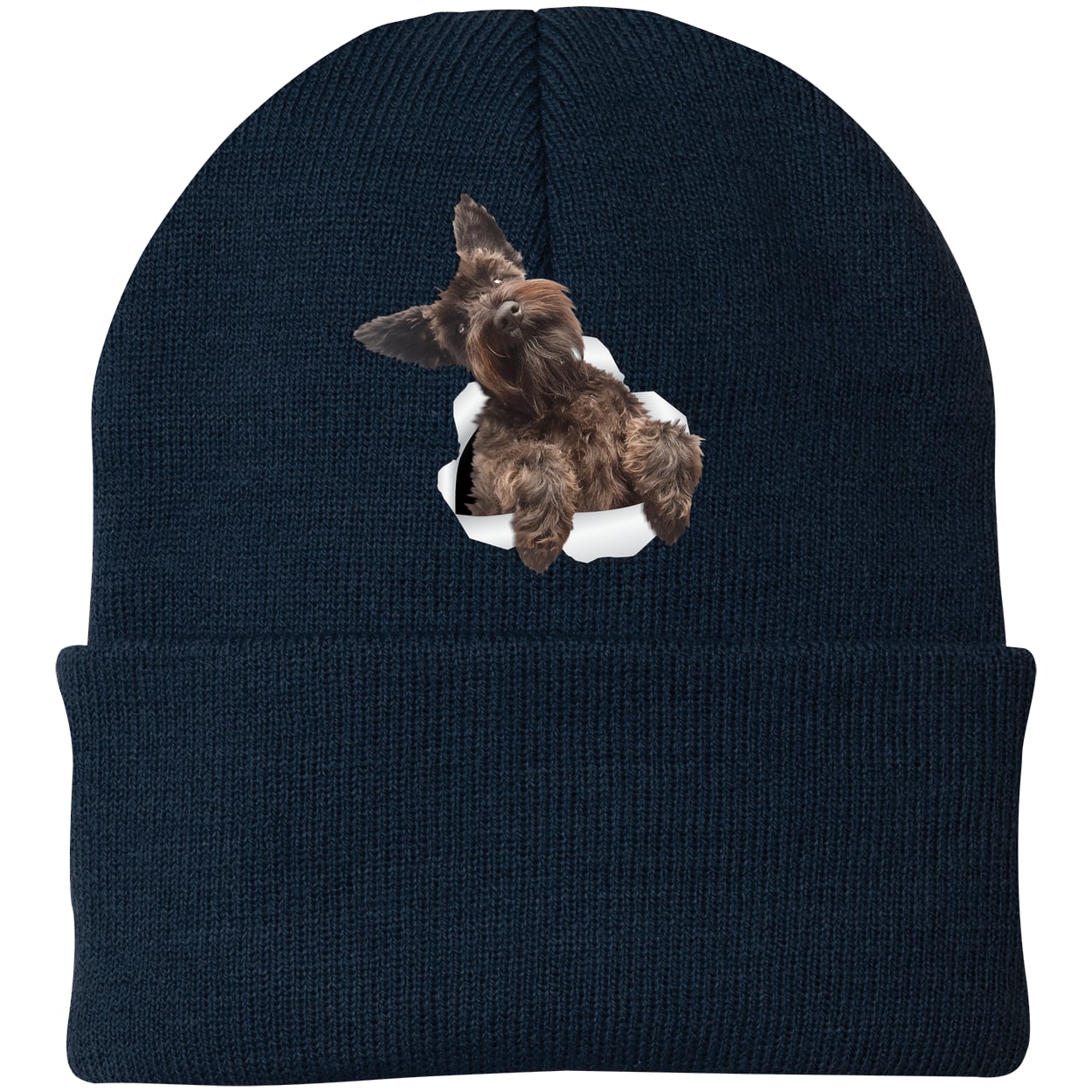 CP90 Port & Company Knit Beanie - Navy